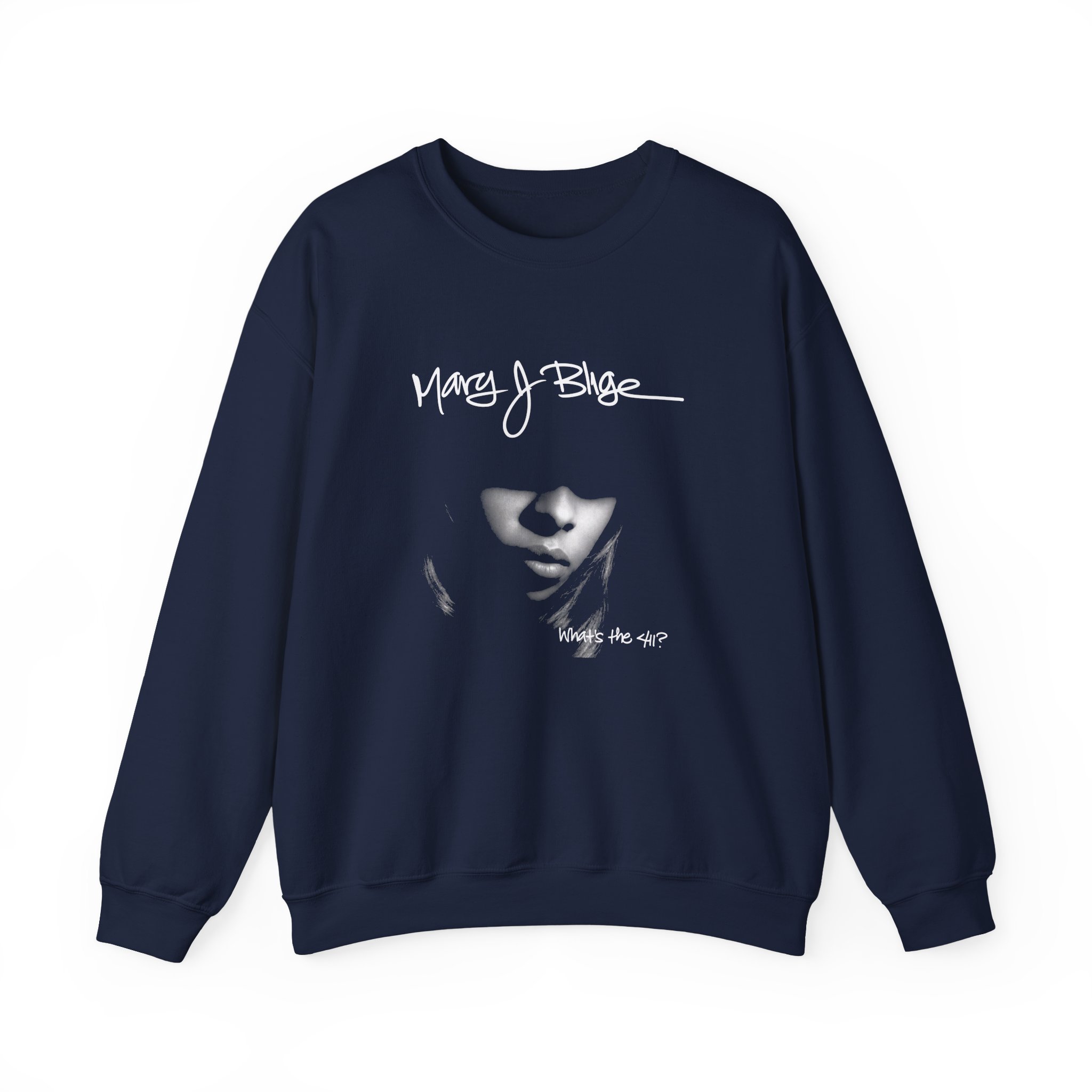Mary J Blige What’s the 411? Unisex Heavy Blend™ Crewneck Sweatshirt - Image 5