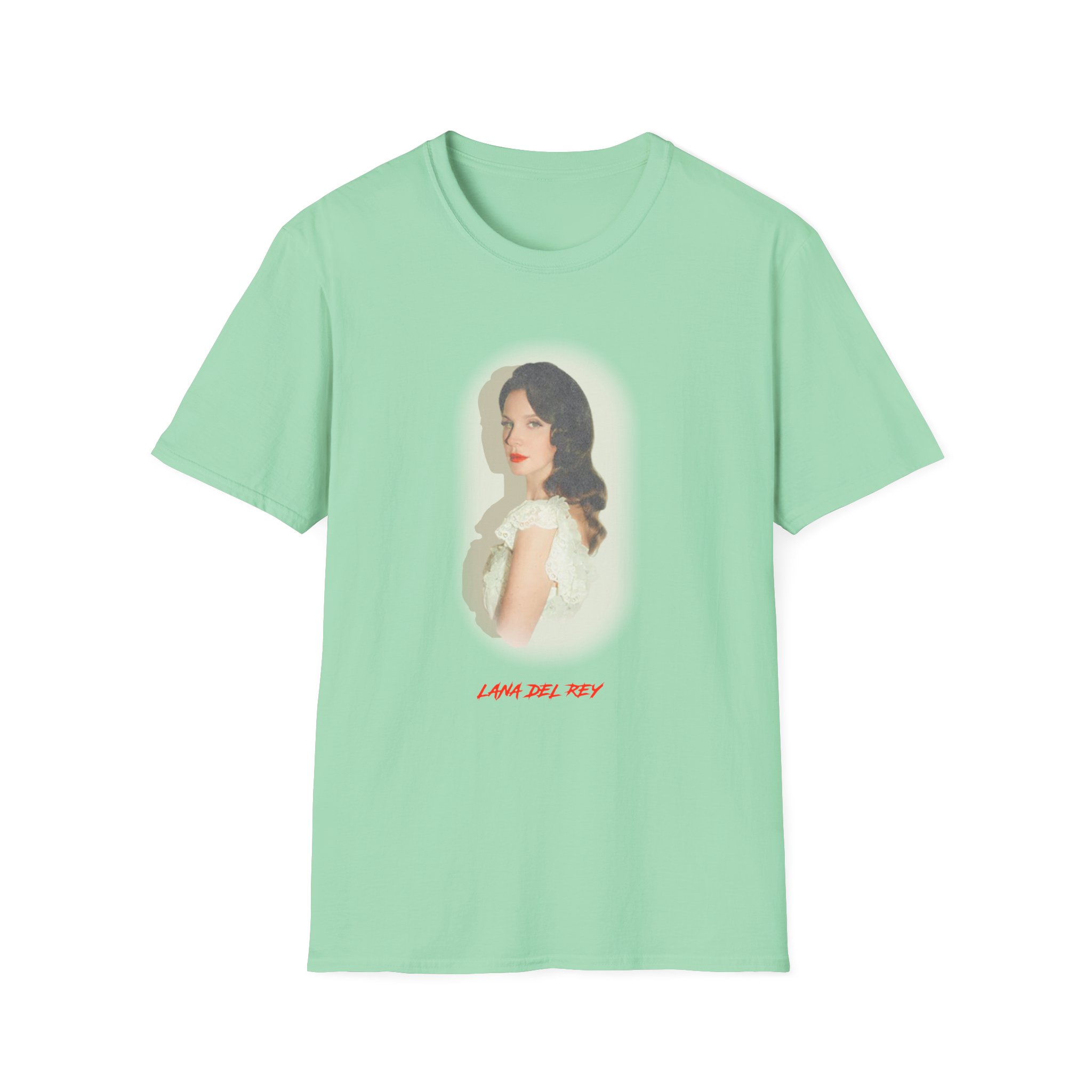 Lanadelrey Indio Portrait Unisex Softstyle T-Shirt - Image 13