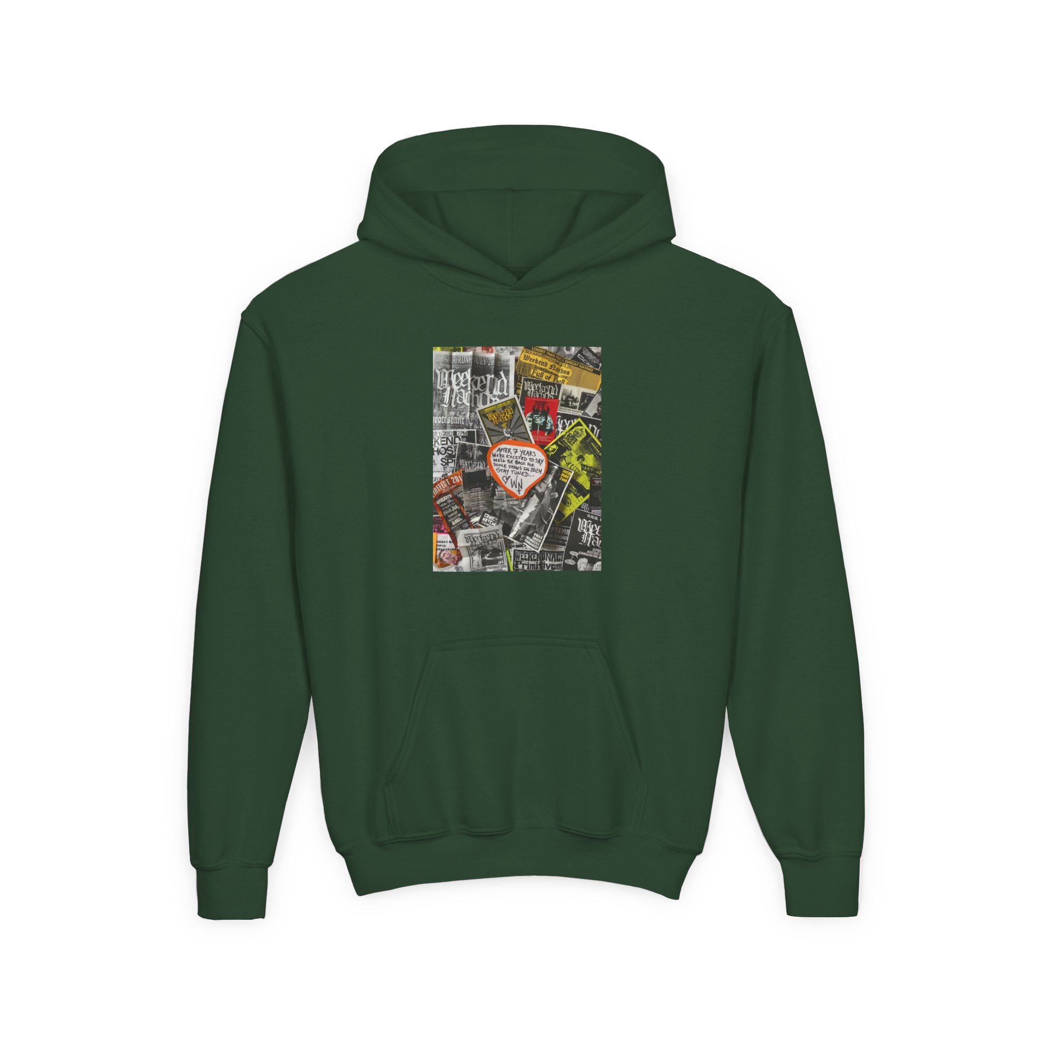 Youth Weekend Nachos Heavy Blend Hooded Sweatshirt - Image 5