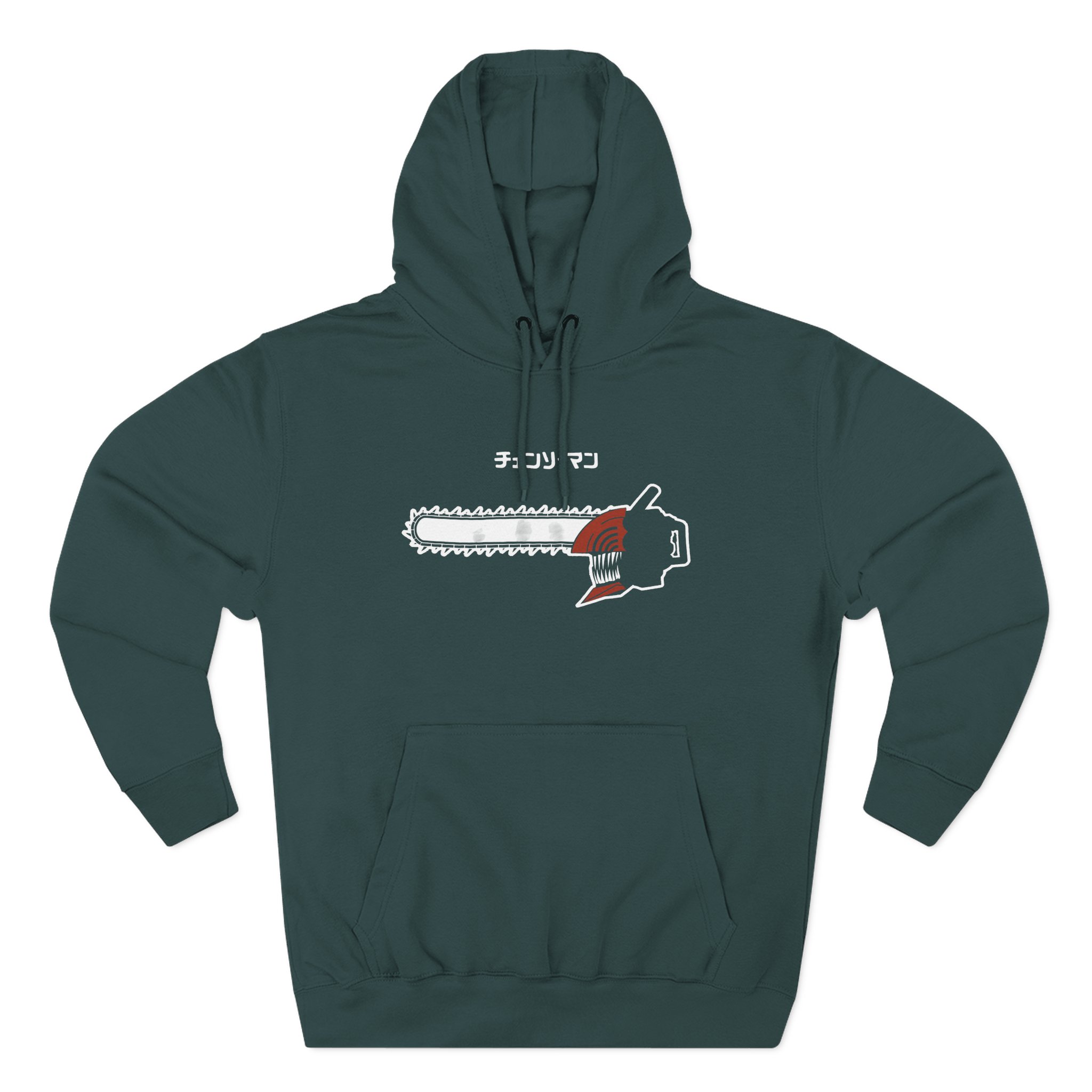 Chainsaw Man Flaming Three-Panel Fleece Hoodie - Image 5