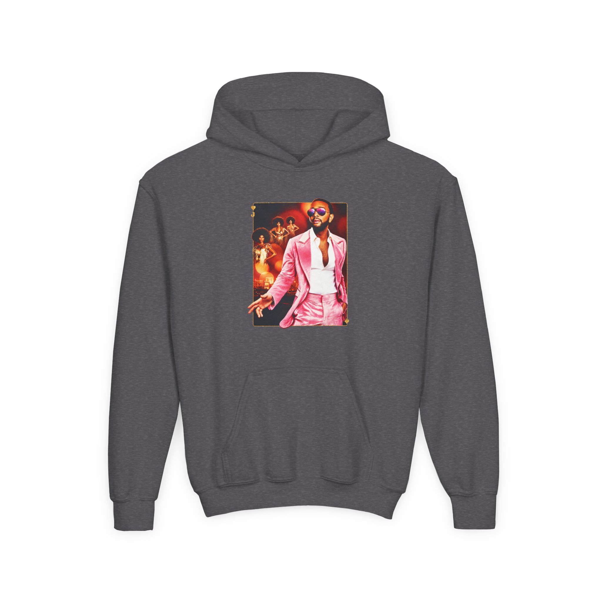 John Legend Love In Las Vegas Youth Heavy Blend Hooded Sweatshirt - Image 7