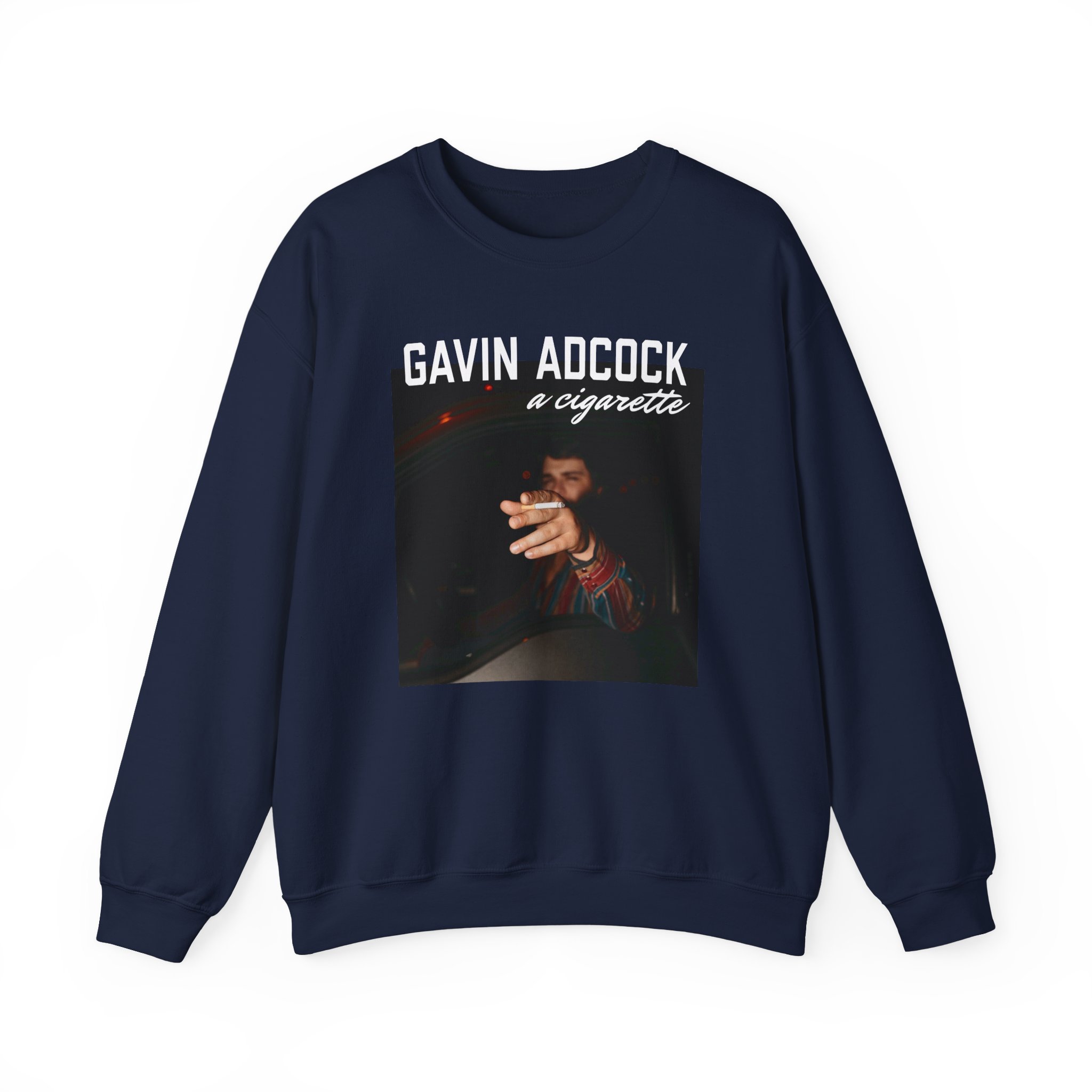 Gavin Adcock a Cigarette Black Photo Unisex Heavy Blend™ Crewneck Sweatshirt - Image 5