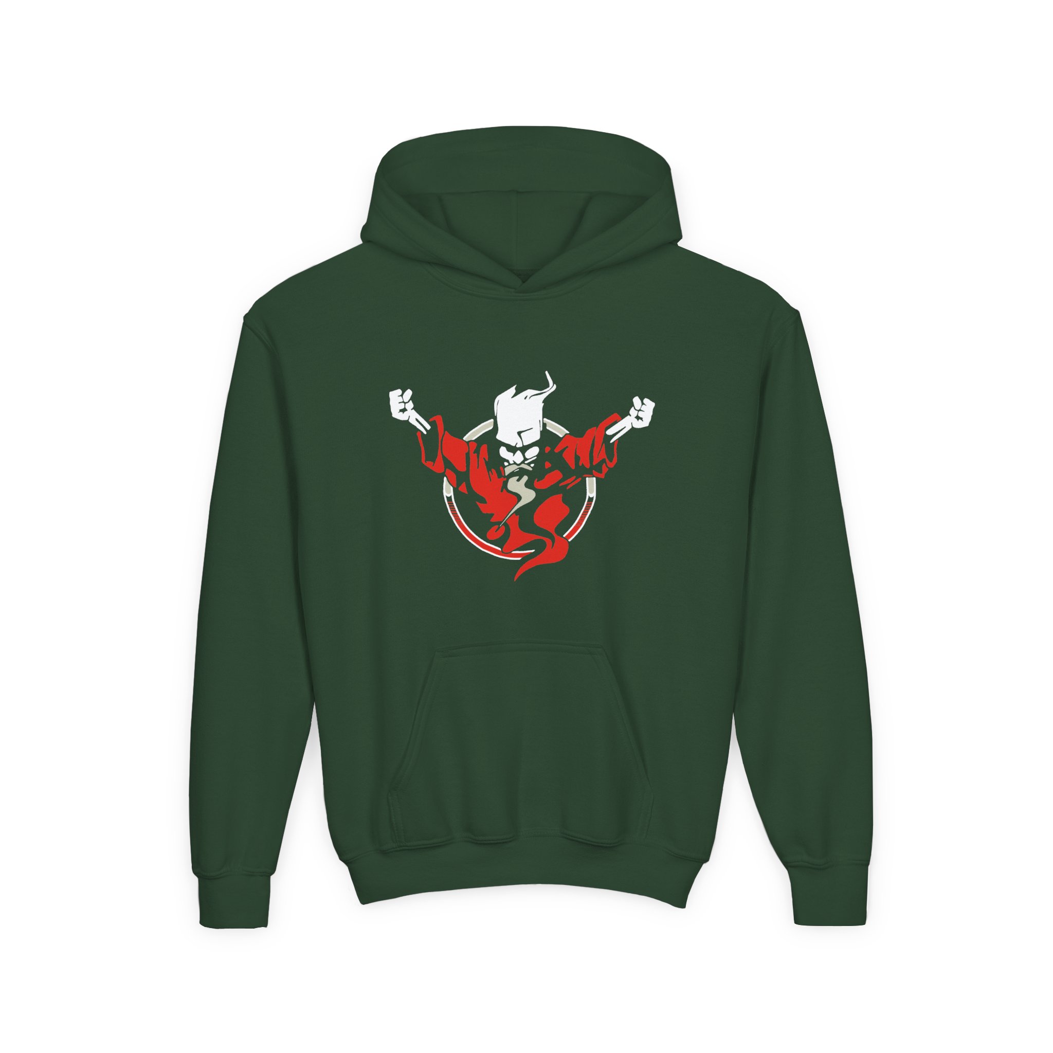 Thunderdome Dance Or Die Youth Heavy Blend Hooded Sweatshirt - Image 3
