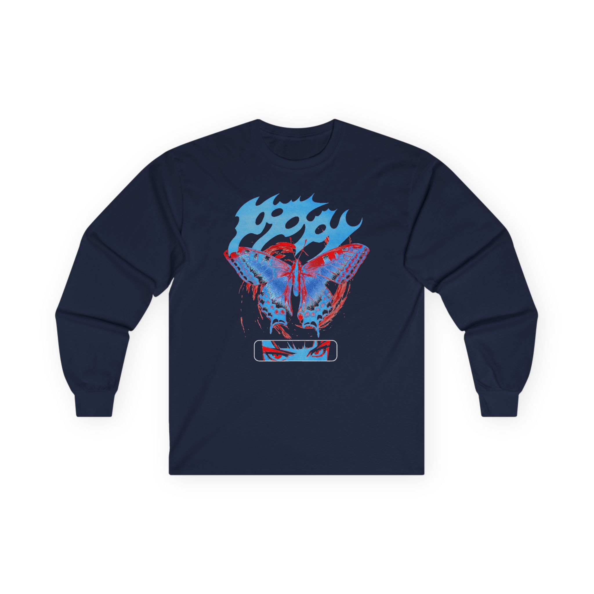 Poppy V.A.N Butterfly Unisex Ultra Cotton Long Sleeve Tee - Image 7
