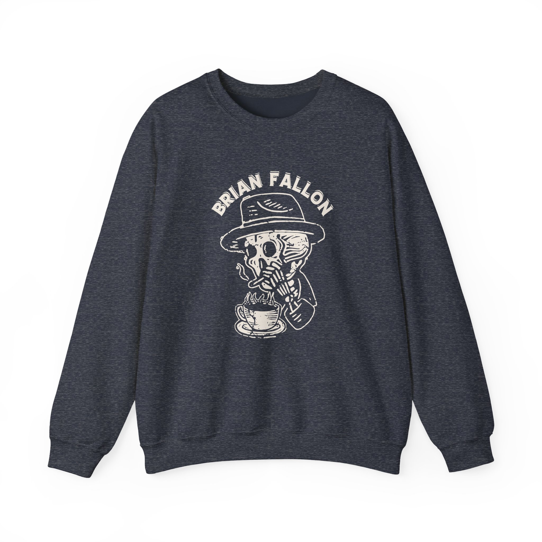 Brian Fallon Smoking Skeleton Unisex Heavy Blend™ Crewneck Sweatshirt - Image 9