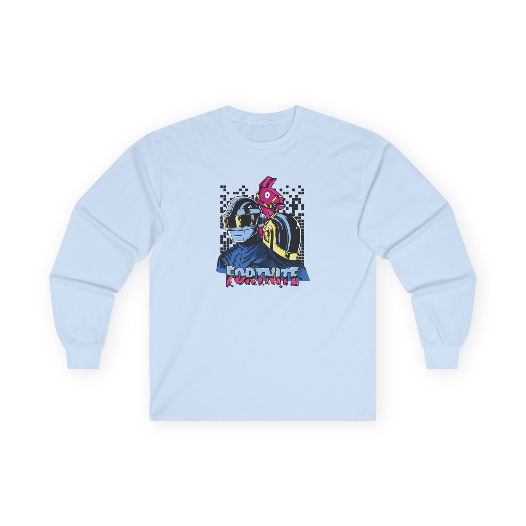 Daft Punk Fortnite X Daft Punk Long Unisex Ultra Cotton Long Sleeve Tee - Image 7