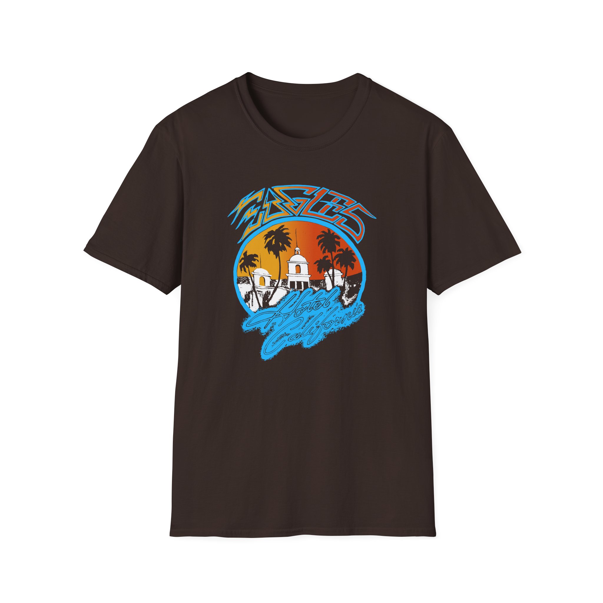 The Eagles Hotel California Unisex Softstyle T-Shirt - Image 3