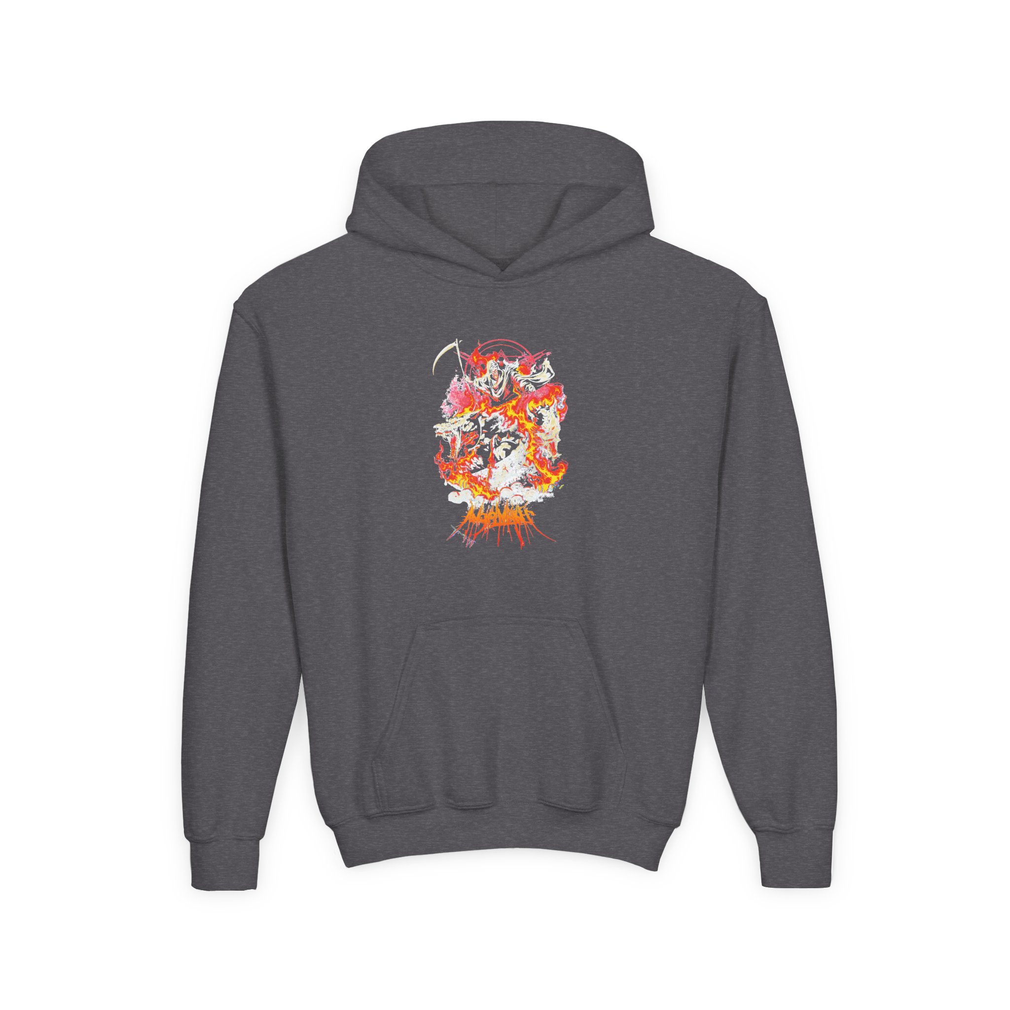 Angelmaker Hellhound Youth Heavy Blend Hooded Sweatshirt - Image 5