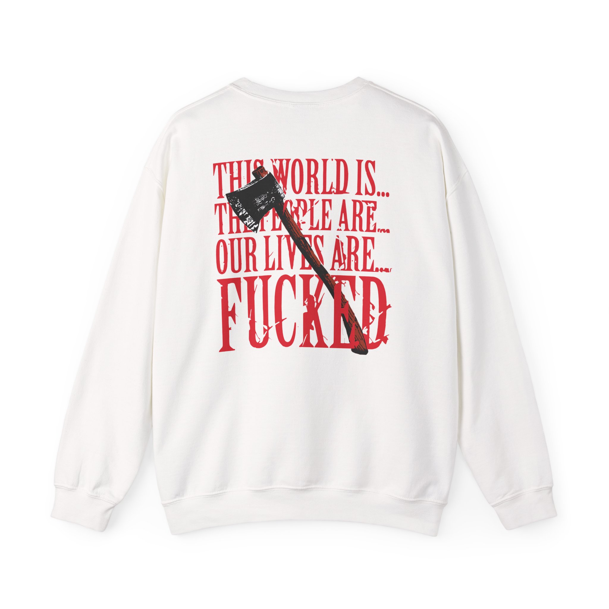 Paleface Swiss This World is Unisex Heavy Blend™ Crewneck Sweatshirt - Image 4