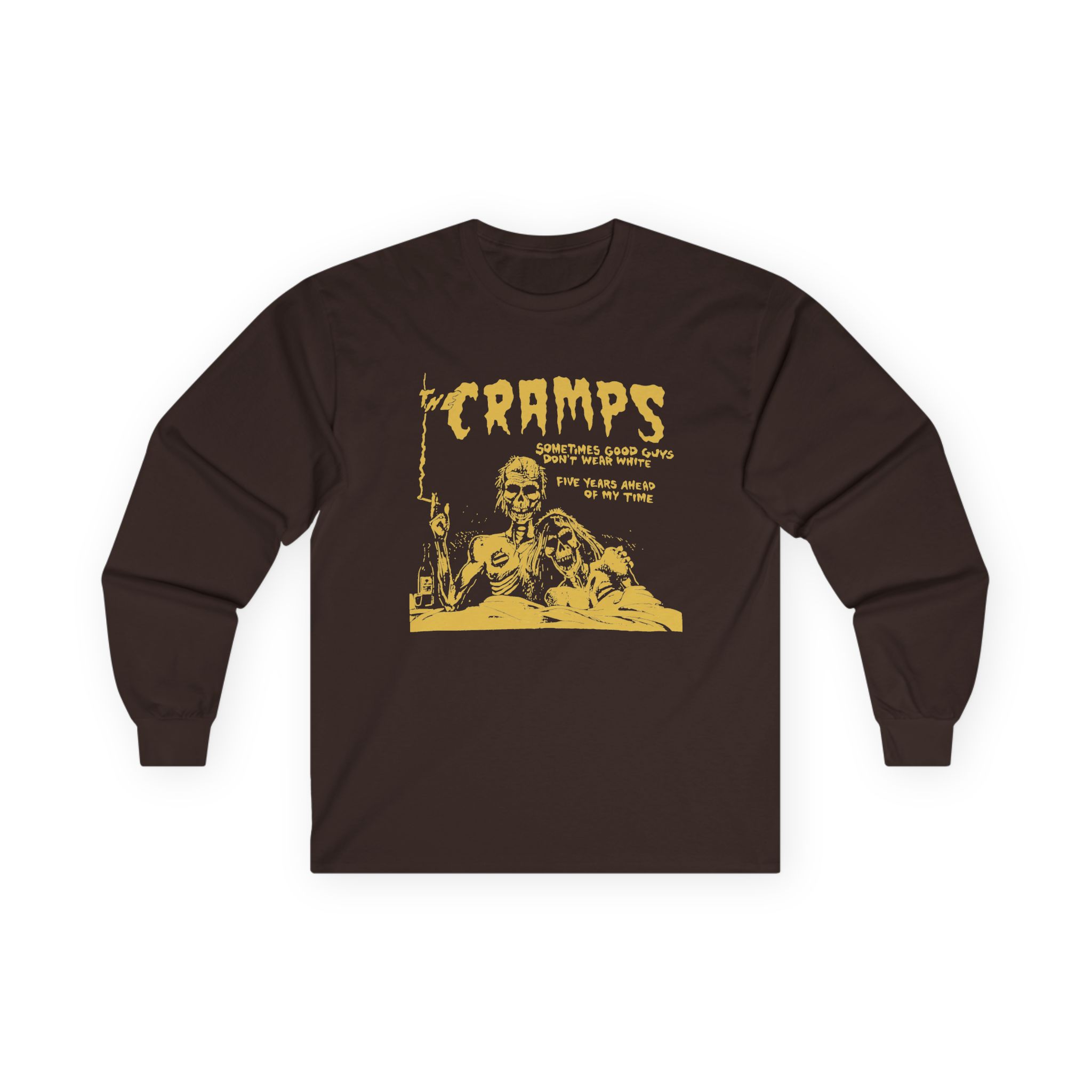 The Cramps Sometimes Good Guys Don’t Wear White Unisex Ultra Cotton Long Sleeve Tee - Image 5