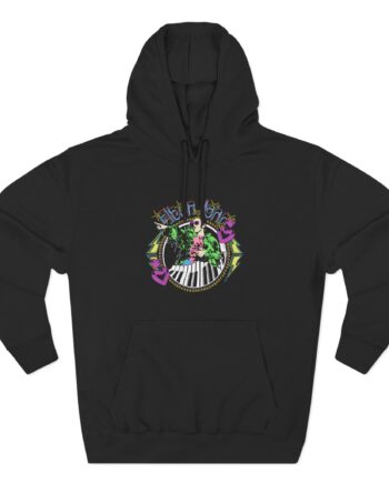 Ej Farewell Distressed Threshold Piano Hearts Three-panel Fleece Hoodie