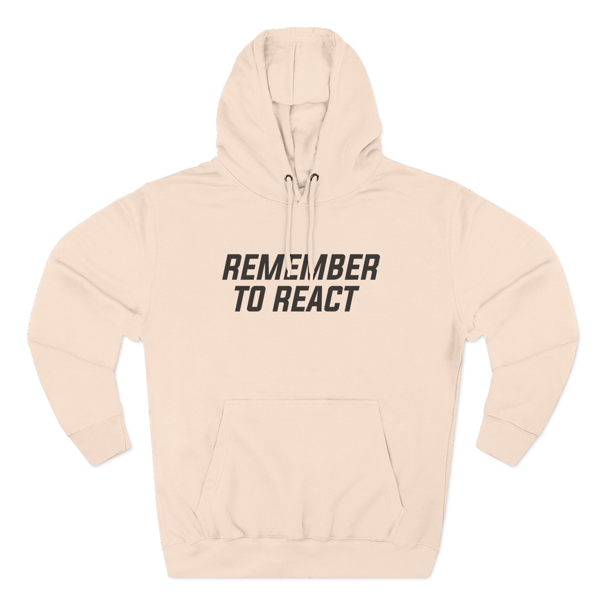 Jenny Holzer Remember to React Three-Panel Fleece Hoodie - Image 7