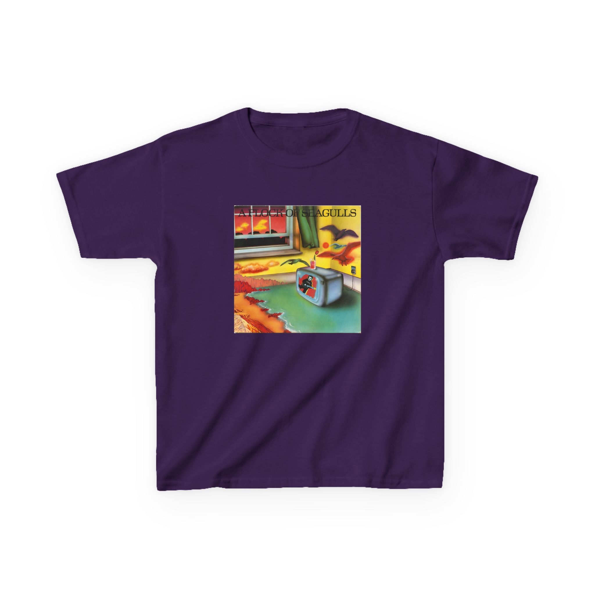 A Flock of Seagulls Original Album Cover Kids Heavy Cotton™ Tee - Image 13