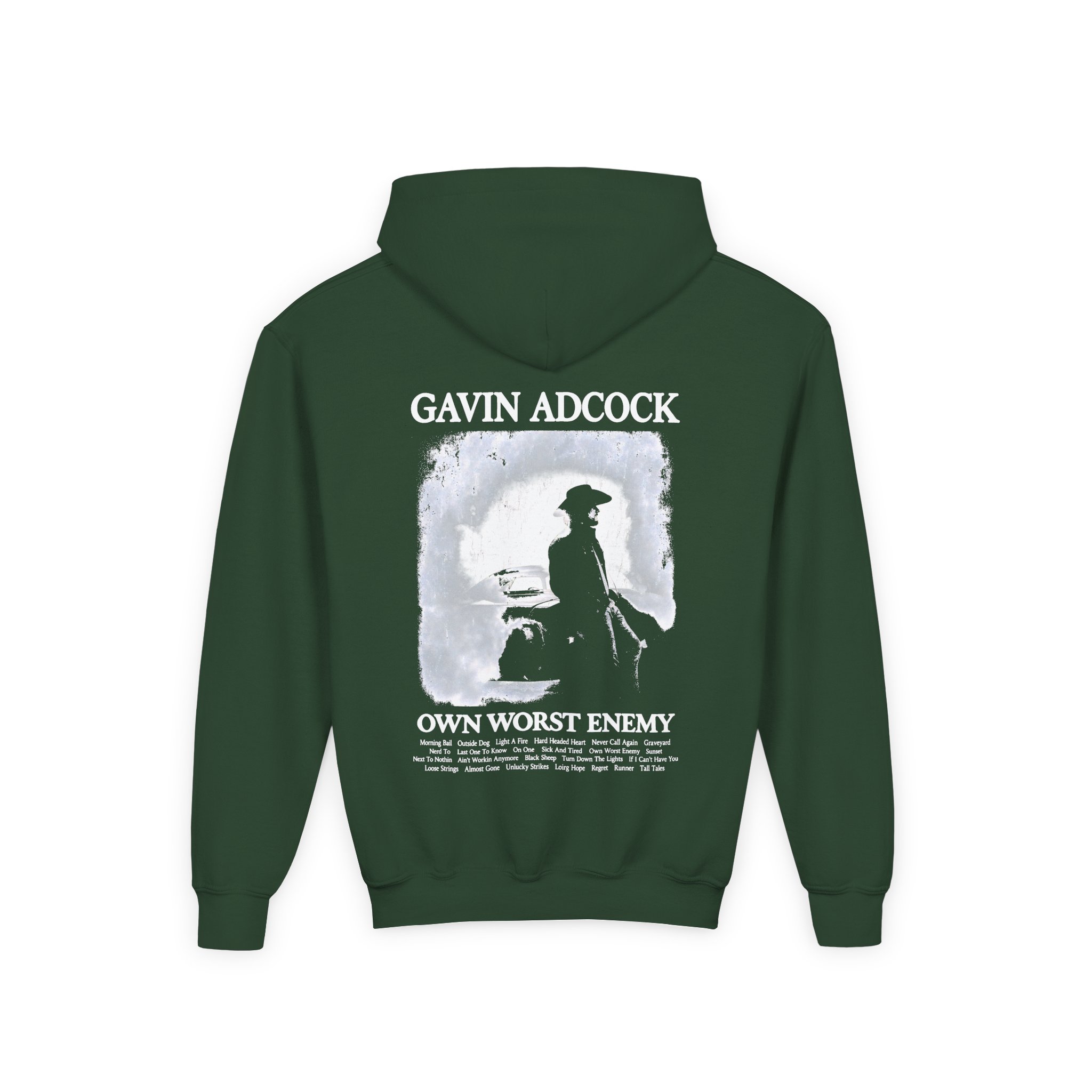 Gavin Adcock My Own Worst Enemy Youth Heavy Blend Hooded Sweatshirt - Image 6