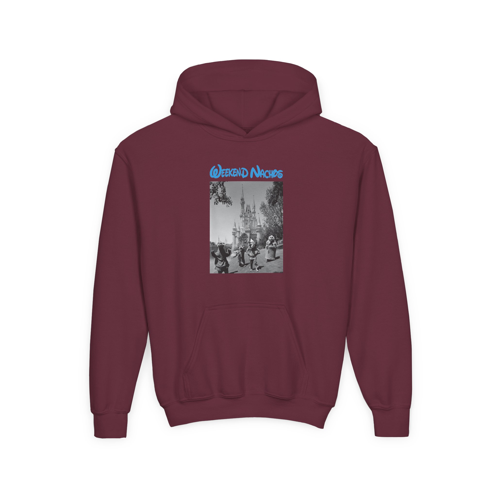 Youth Weekend Nachos Sound and Fury Heavy Blend Hooded Sweatshirt - Image 3