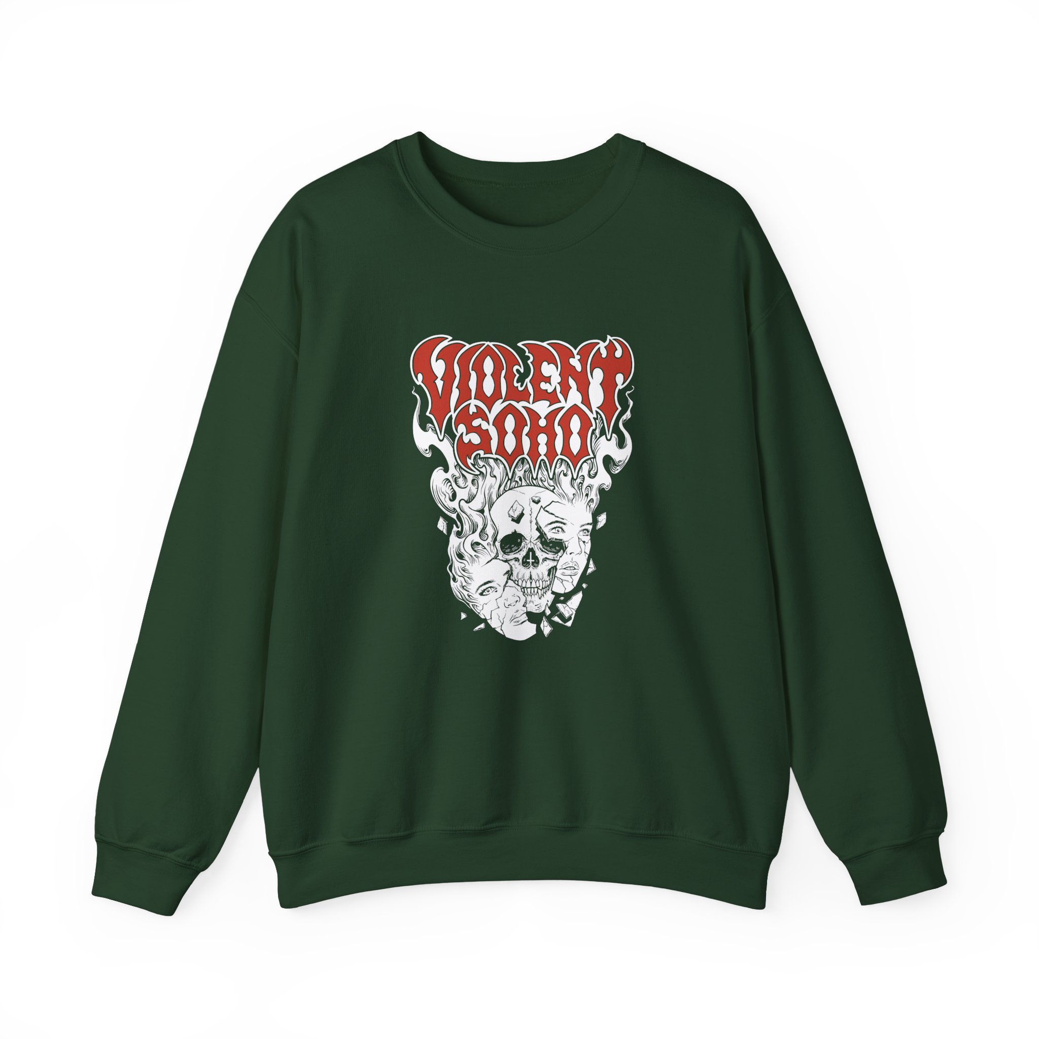 Violent Soho Murdoch Skull Unisex Heavy Blend™ Crewneck Sweatshirt - Image 9