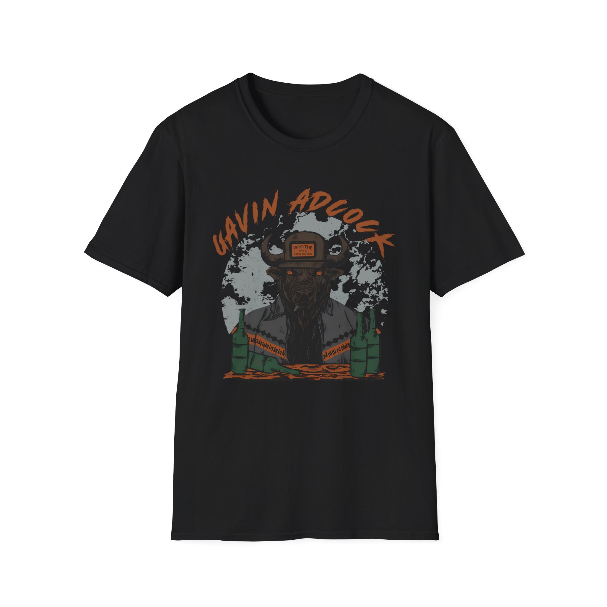 Gavin Adcock Graphite Bull Unisex Softstyle T-Shirt