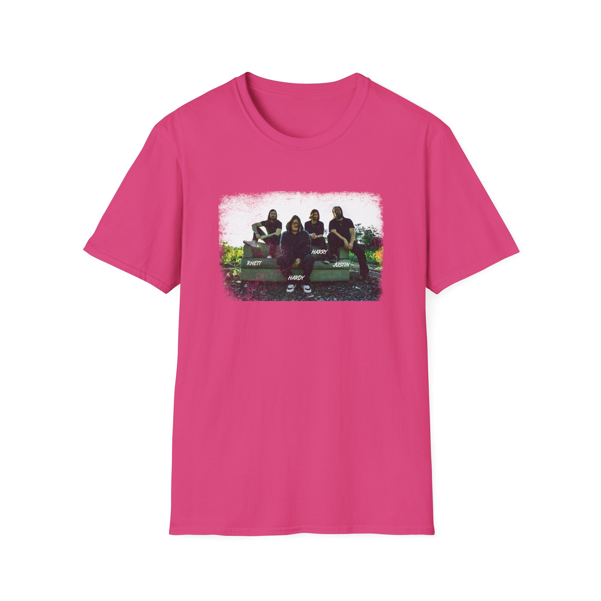 Hd Band Photo Unisex Softstyle T-Shirt - Image 29