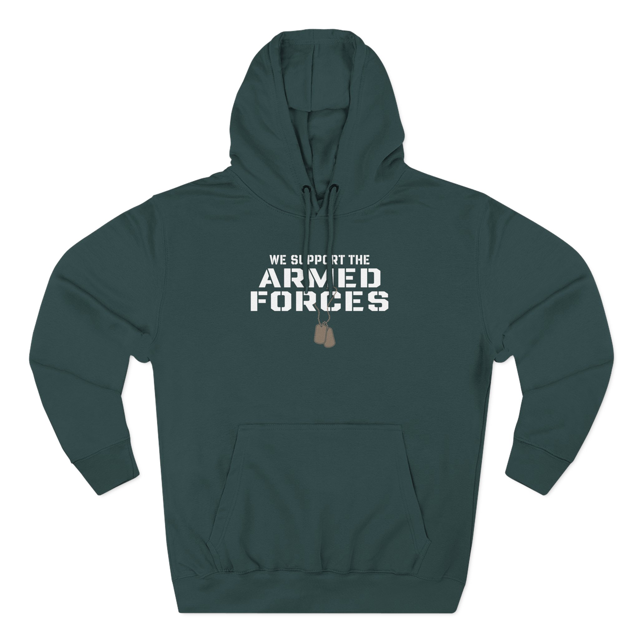 Valuetainment We Support the Armed Forces Three-Panel Fleece Hoodie - Image 5
