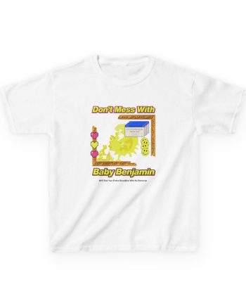 Garrett Watts Don't Mess With Baby Benjamin Kids Heavy Cotton™ Tee
