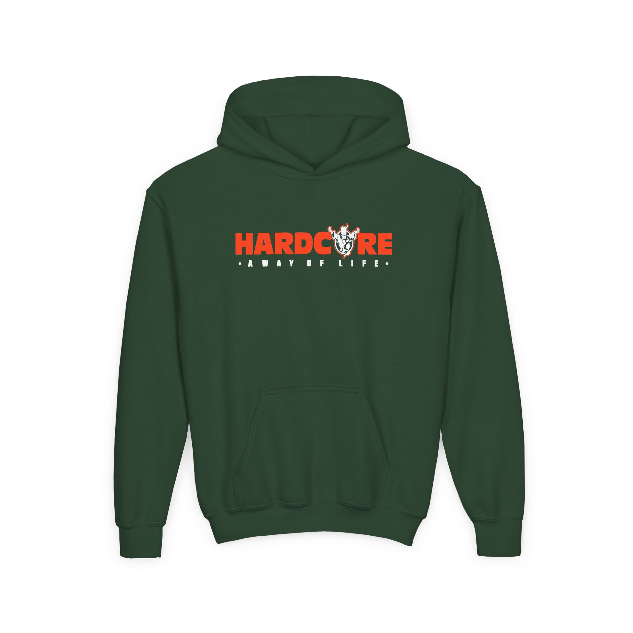 Thunderdome Hardcore Away of Life Youth Heavy Blend Hooded Sweatshirt - Image 3