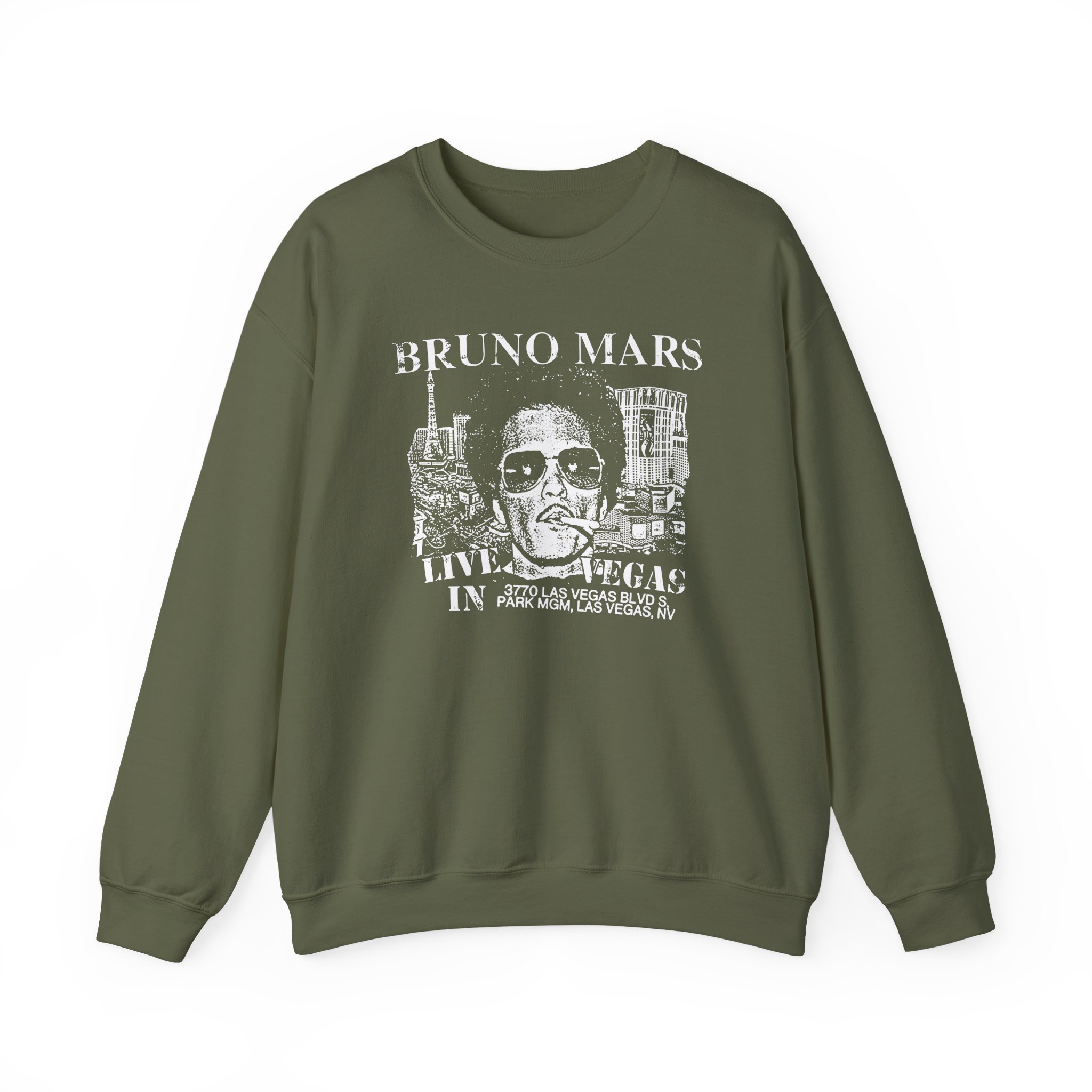 Bruno Mars Live In Vegas Unisex Heavy Blend™ Crewneck Sweatshirt - Image 5