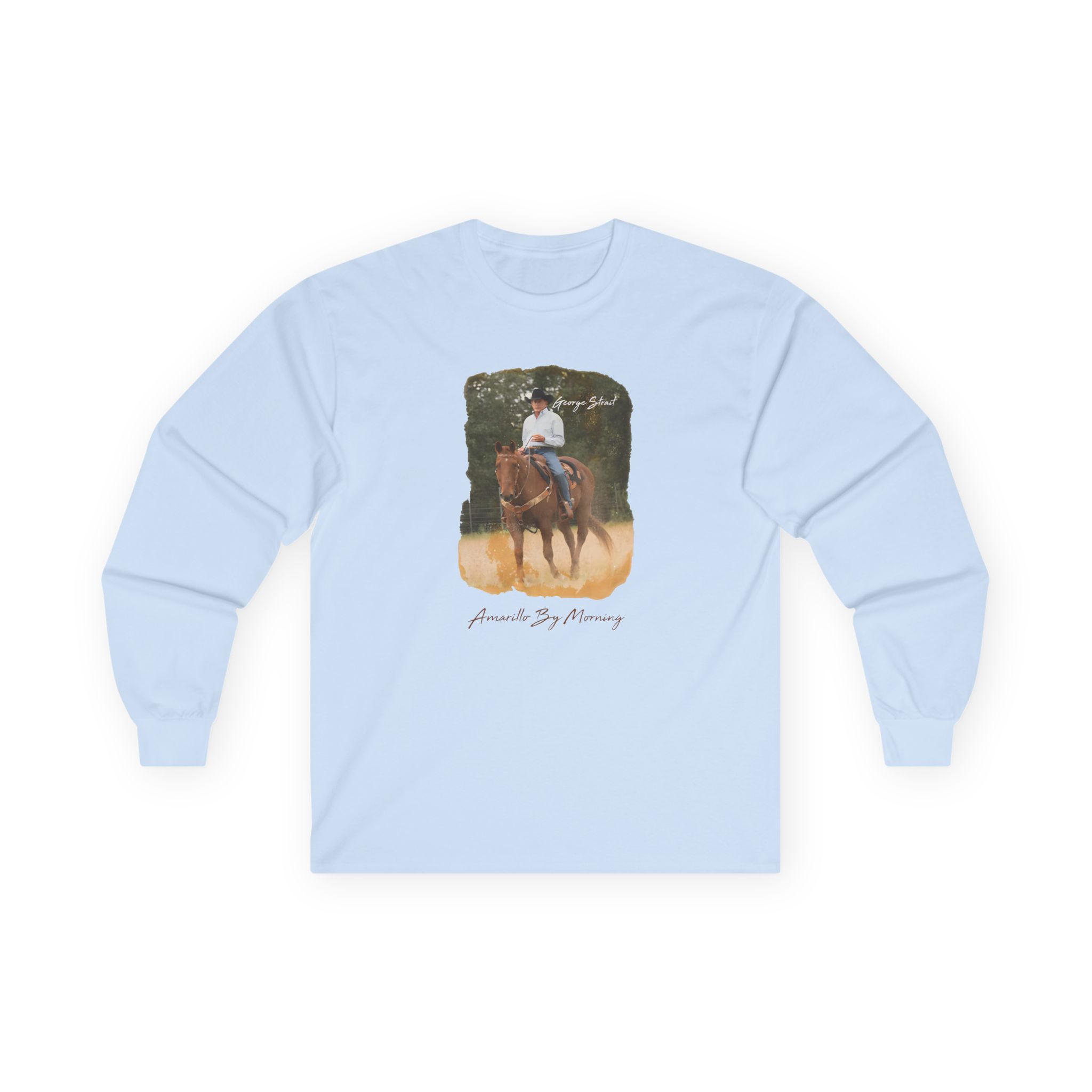 George Strait Amarillo by Morning Unisex Ultra Cotton Long Sleeve Tee - Image 7