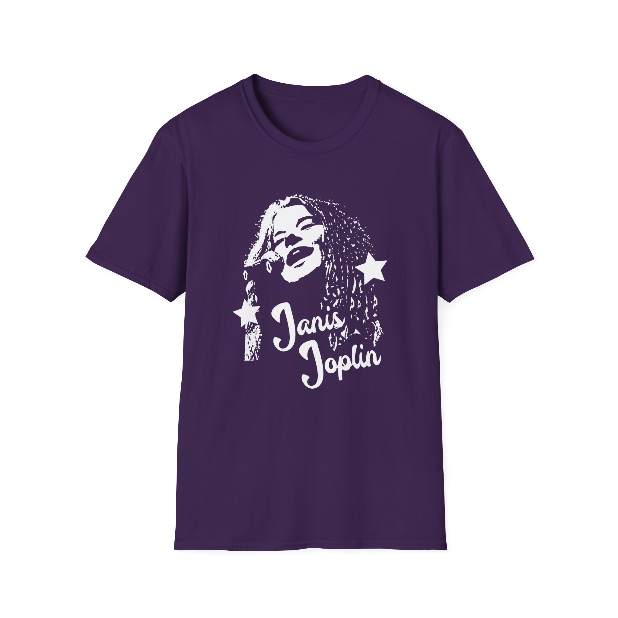 Janis Joplin Photo Unisex Softstyle T-Shirt - Image 9
