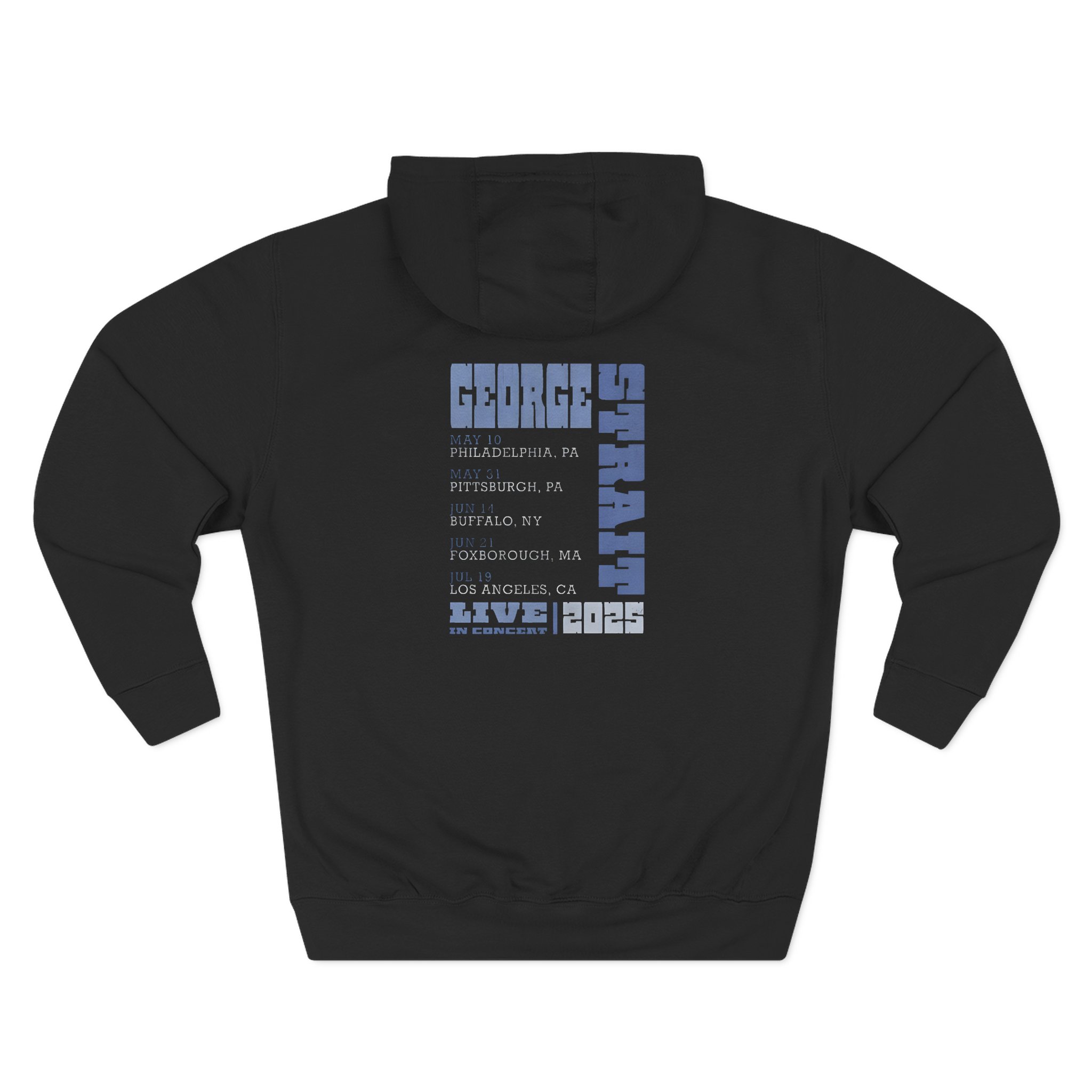 George Strait Tour Three-Panel Fleece Hoodie - Image 2