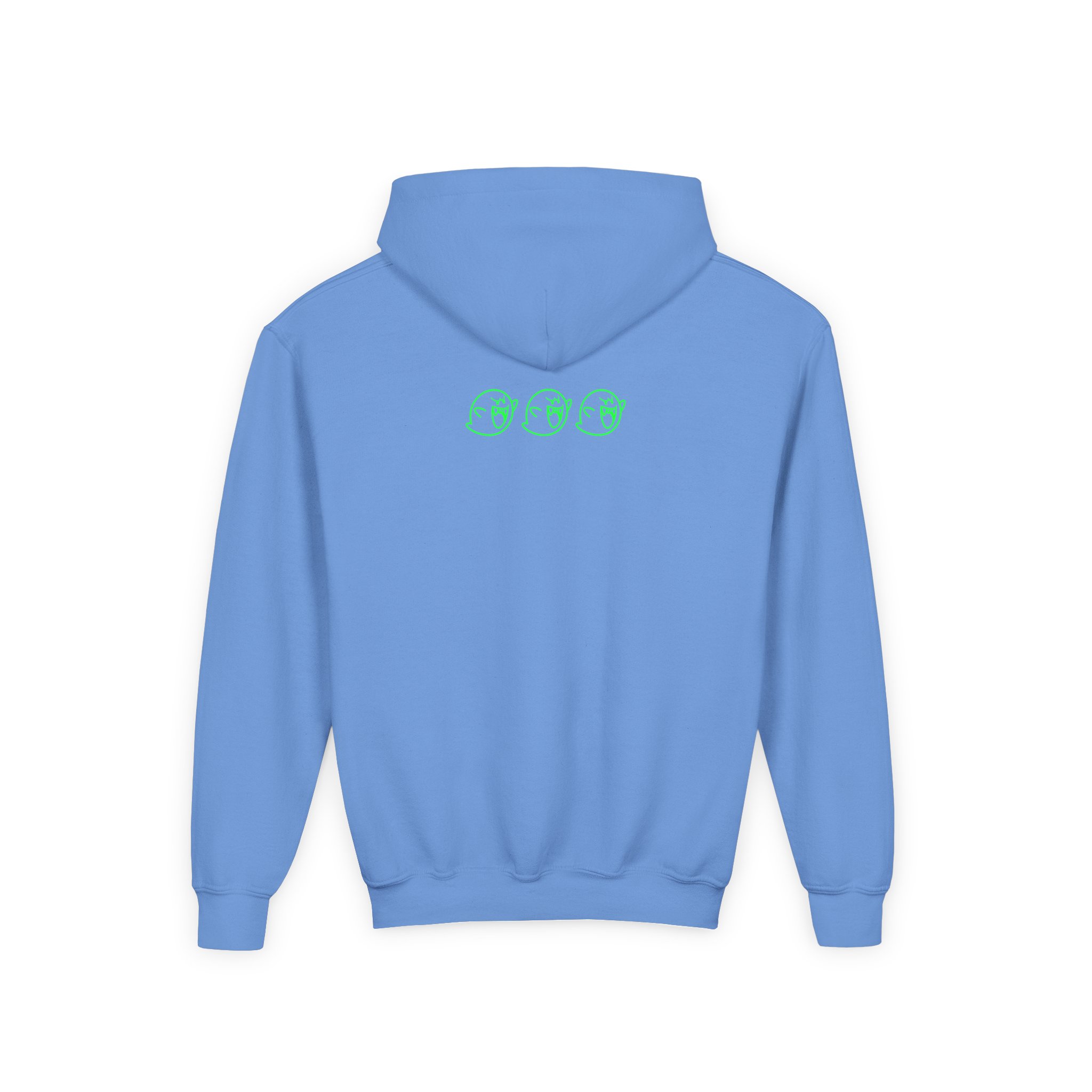 NTD Luigi™ and Boo Youth Heavy Blend Hooded Sweatshirt - Image 8