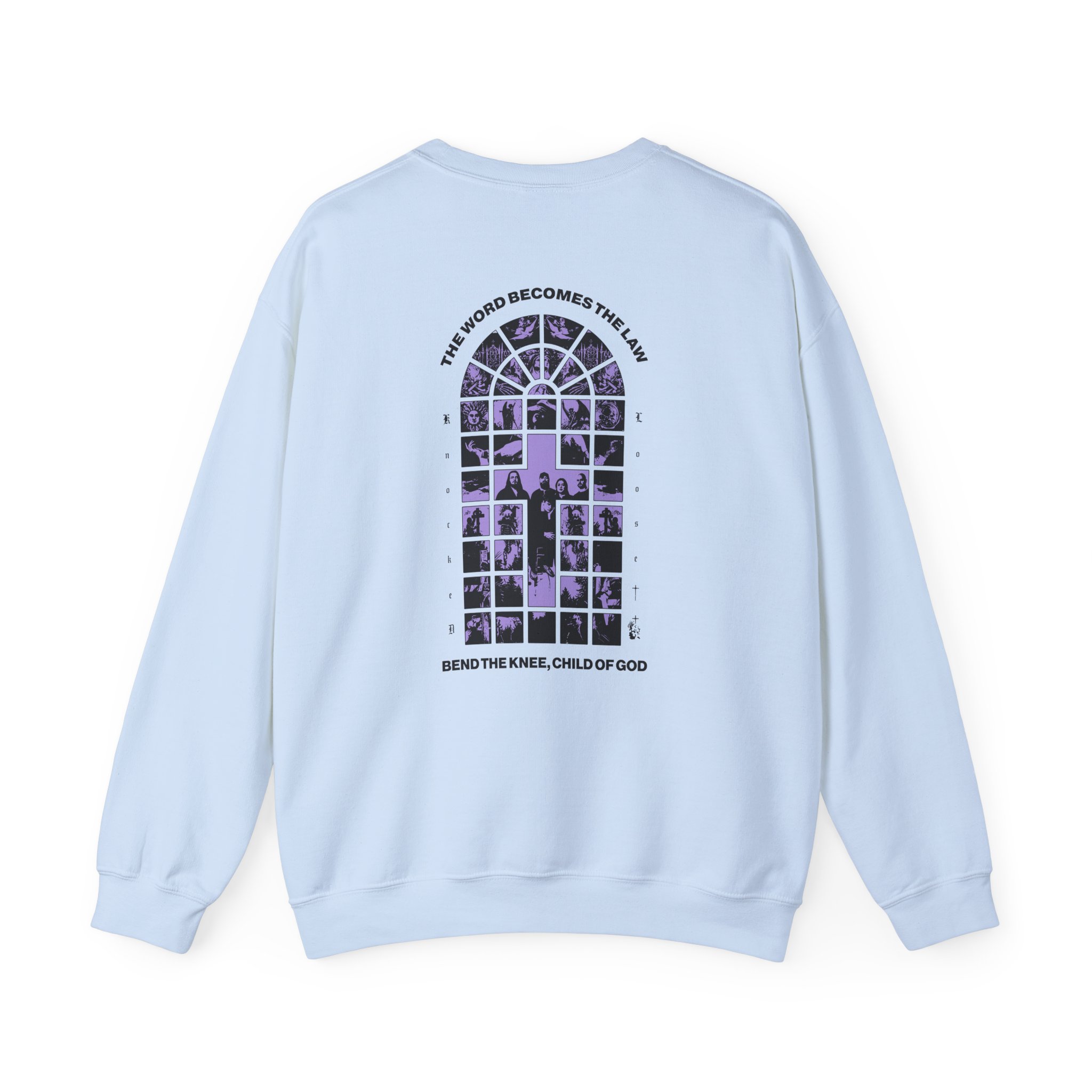 Knocked Loose Purple Cross Unisex Heavy Blend™ Crewneck Sweatshirt - Image 10