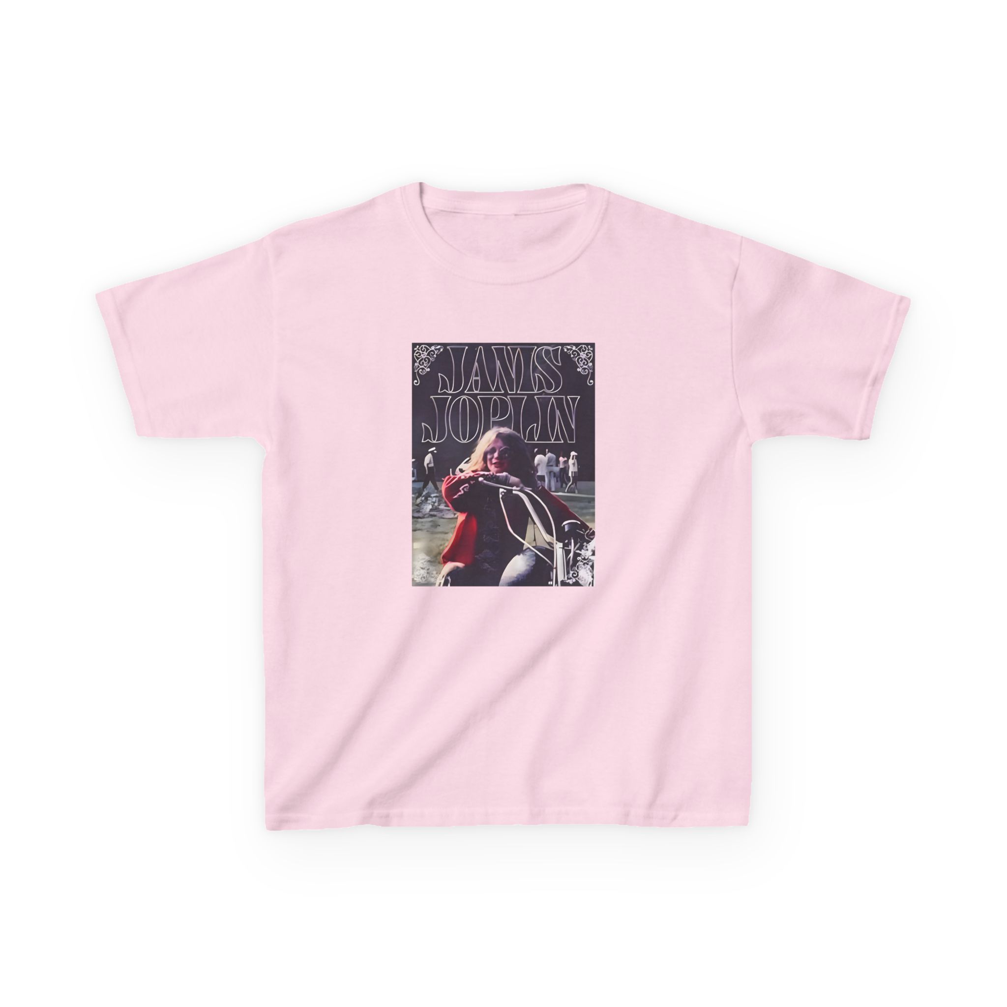 Janis Joplin Greatest Hits Motorcycle Cover Kids Heavy Cotton™ Tee - Image 19
