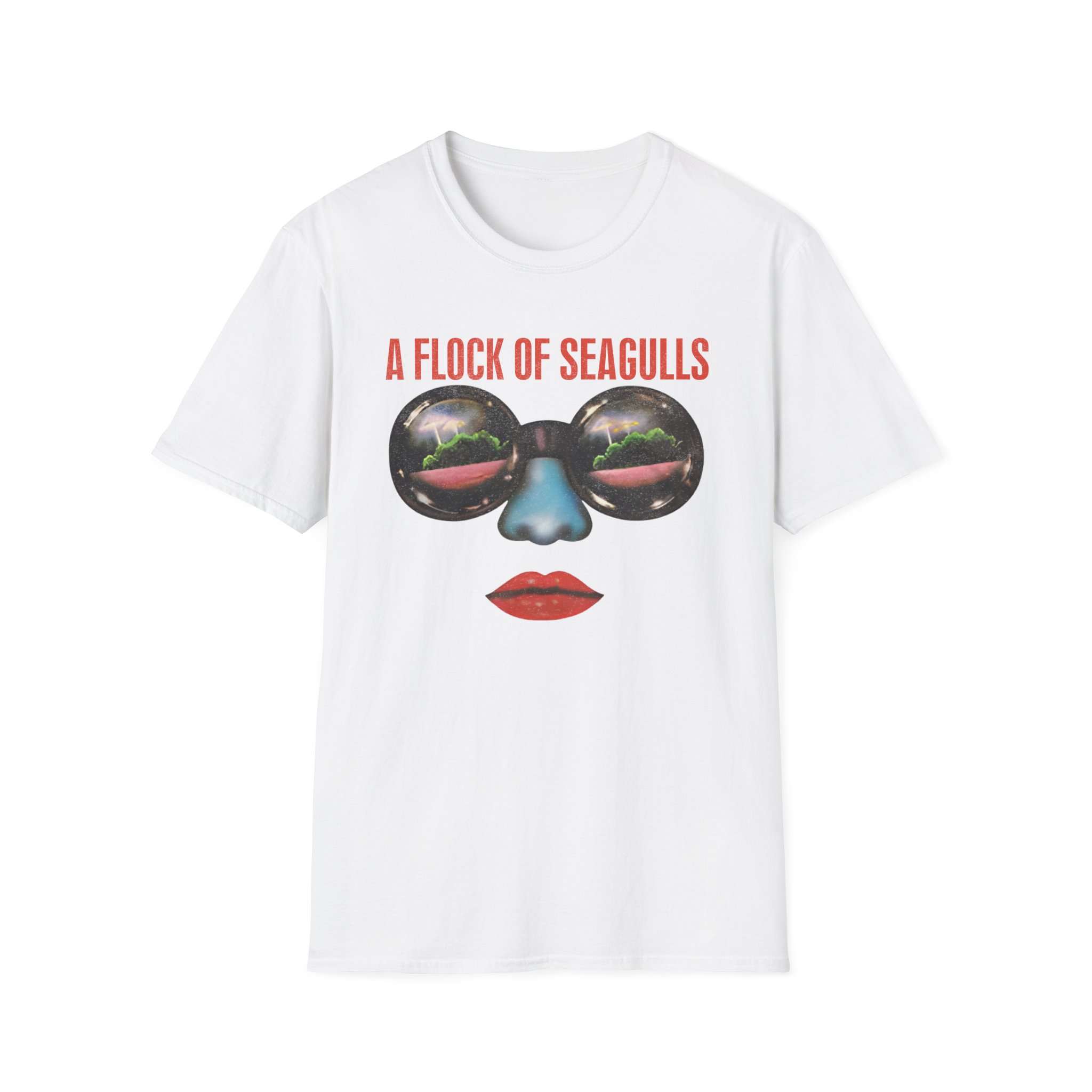 A Flock of Seagulls Us 1982 Tour Unisex Softstyle T-Shirt
