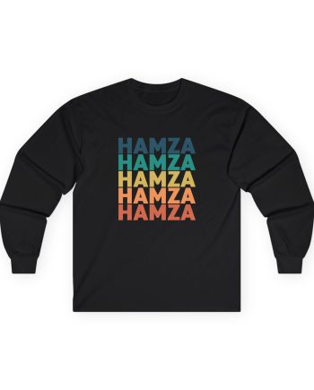 Hamza Name Unisex Ultra Cotton Long Sleeve Tee