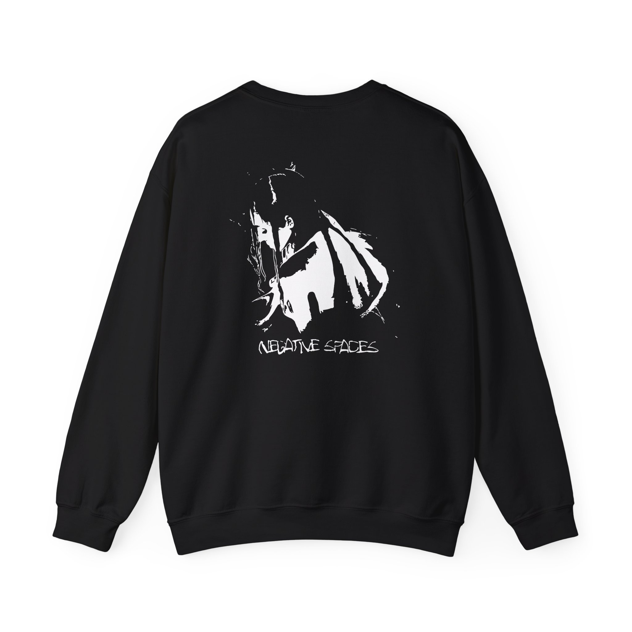 Poppy Negative Spaces Unisex Heavy Blend™ Crewneck Sweatshirt - Image 2