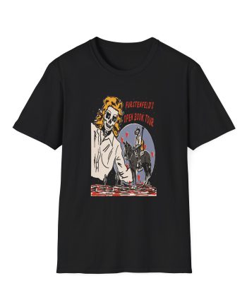 Blue October Open Book Skeleton Cowboy Unisex Softstyle T-Shirt