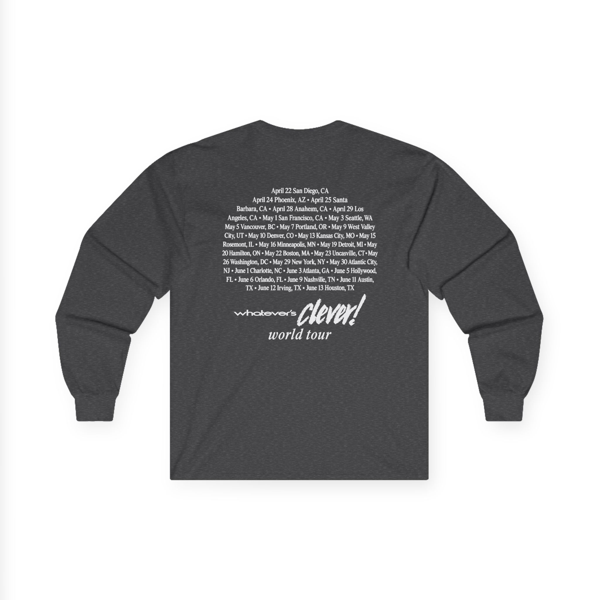 Charlie Puth Charlie Puth 2026 Tour Unisex Ultra Cotton Long Sleeve Tee - Image 12