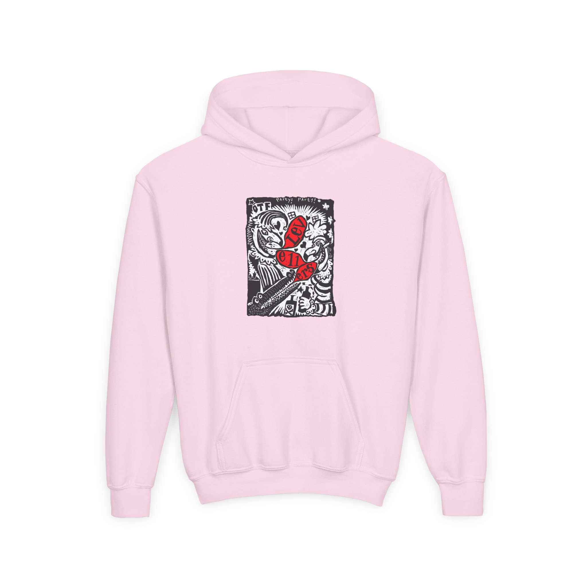 Levellers Party Party Youth Heavy Blend Hooded Sweatshirt - Image 11