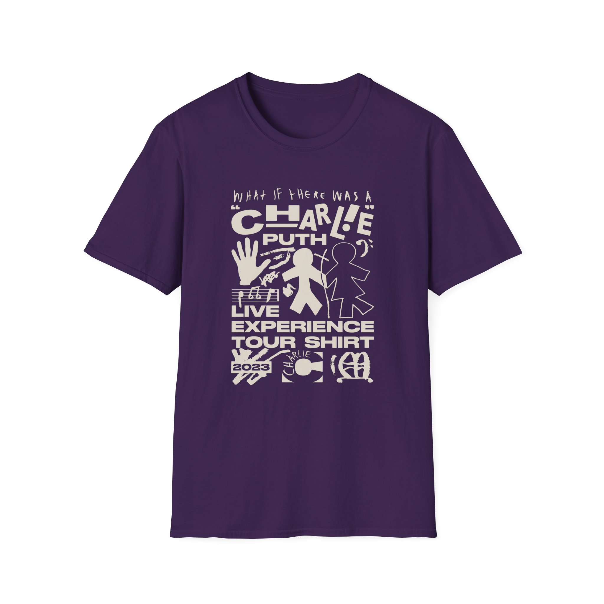 Charlie Puth What If There Was A Tour Unisex Softstyle T-Shirt - Image 19