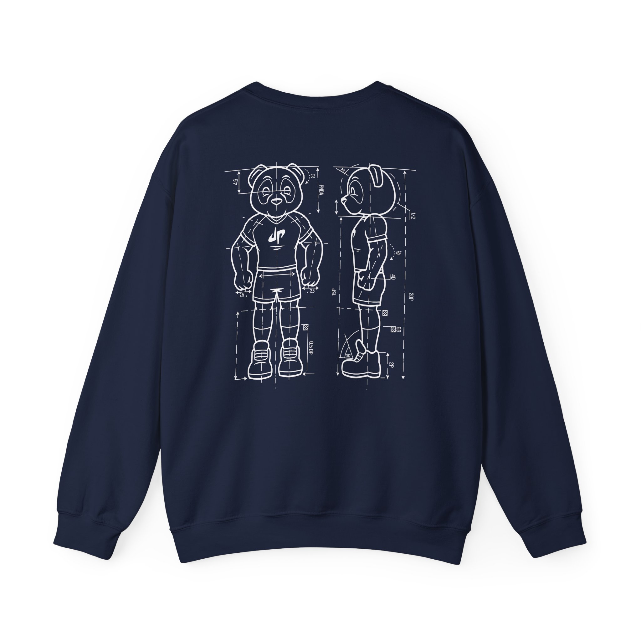 Dude Perfect Blueprint Panda Unisex Heavy Blend™ Crewneck Sweatshirt - Image 22