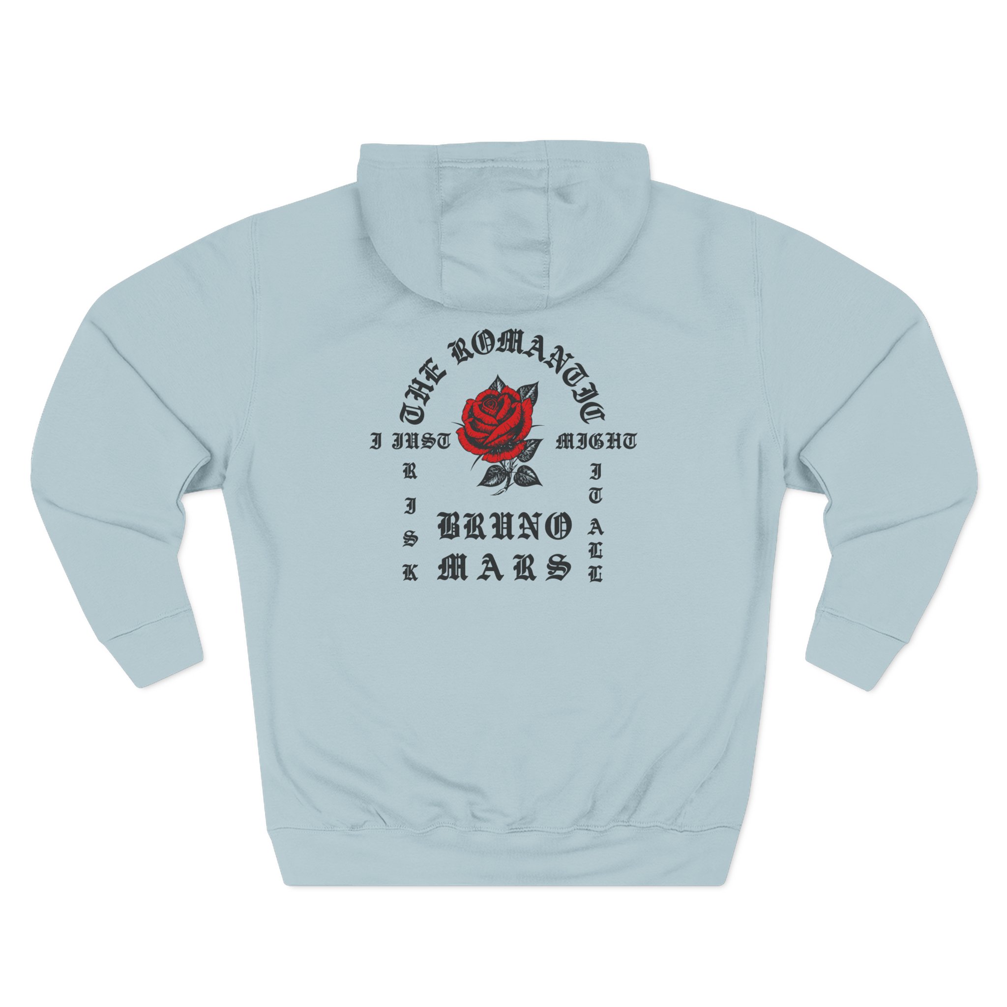Bruno Mars the Romantic Tour Three-Panel Fleece Hoodie - Image 12