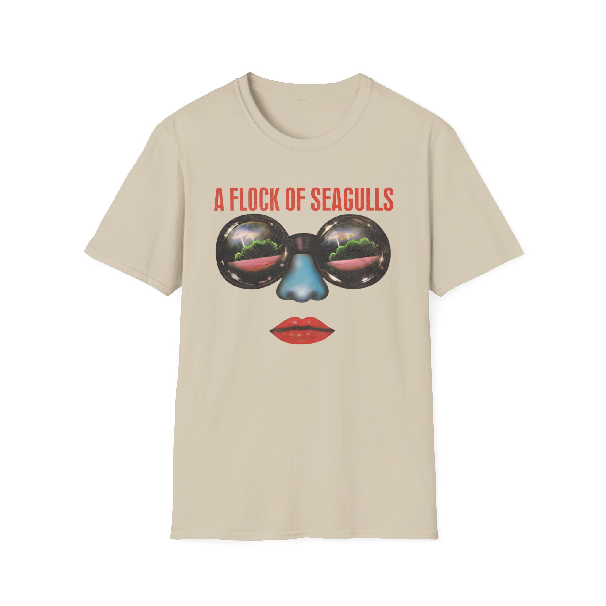 A Flock of Seagulls Us 1982 Tour Unisex Softstyle T-Shirt - Image 3