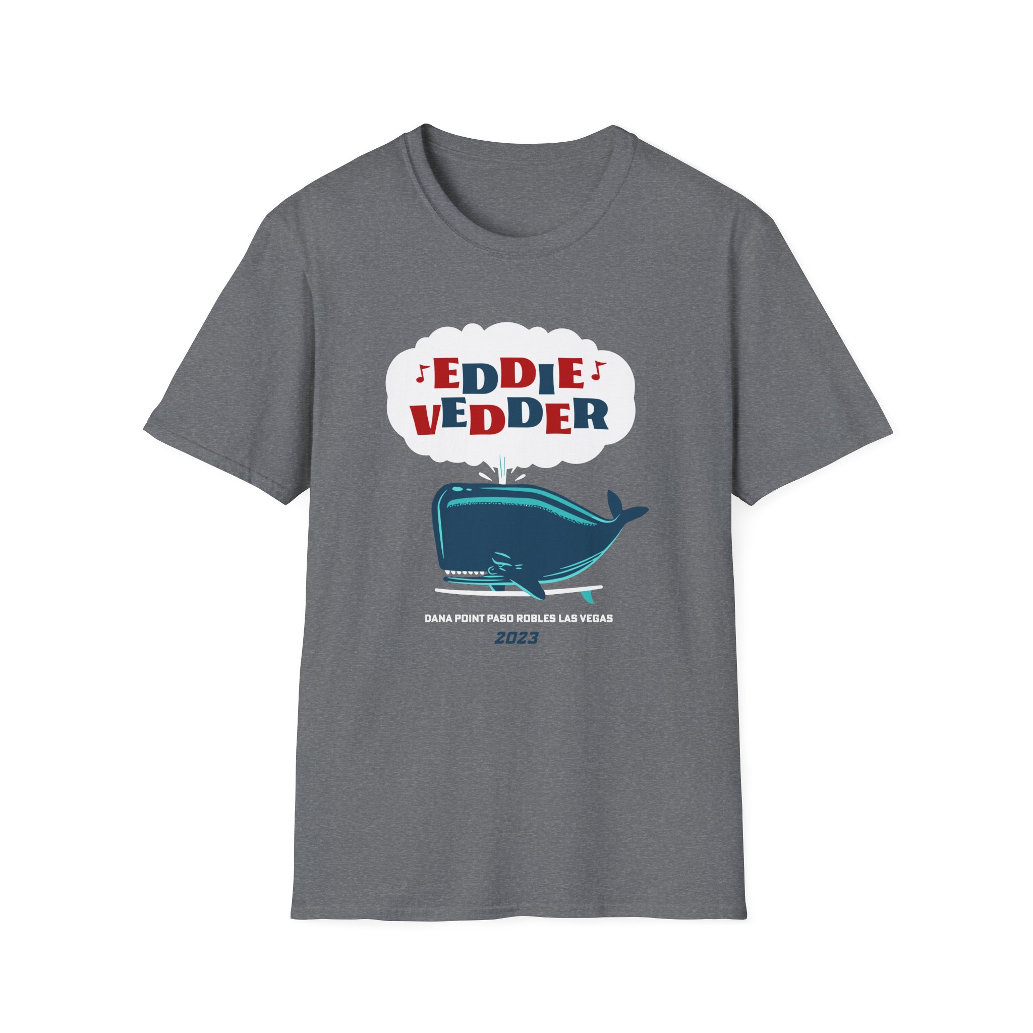 Eddie Vedder Whale Unisex Softstyle T-Shirt - Image 11