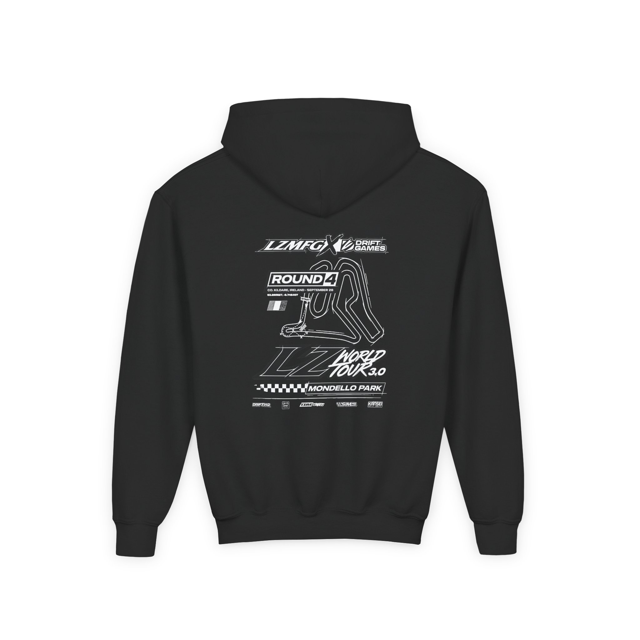 Adam LZ Ireland Track Youth Heavy Blend Hooded Sweatshirt - Image 2