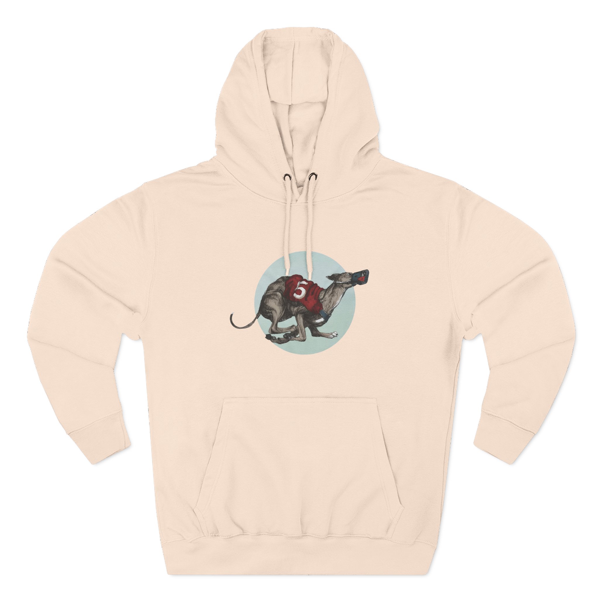 Greyhound Heather Smoke Three-Panel Fleece Hoodie - Image 5