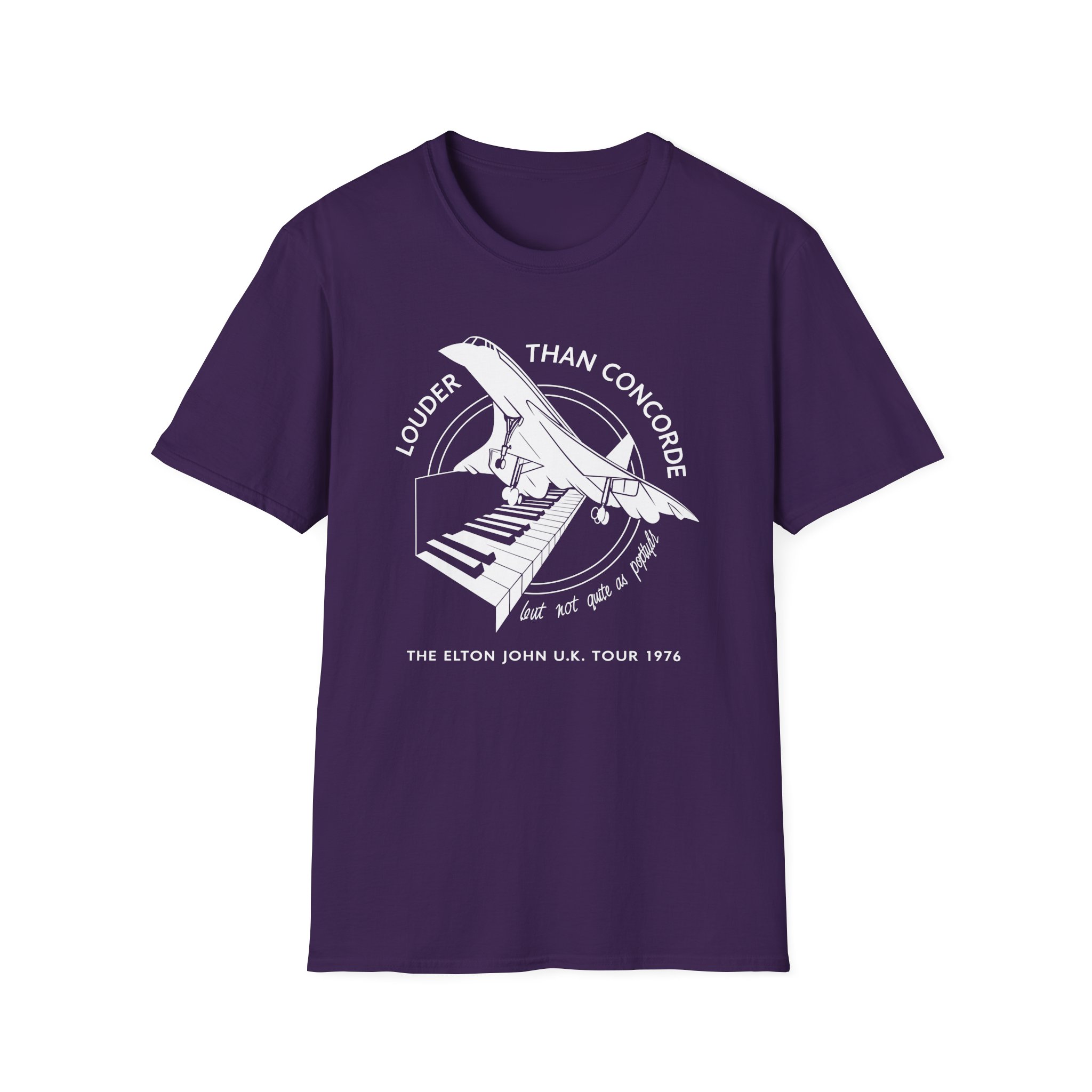 Ej Farewell Vintage Louder Than Concorde Unisex Softstyle T-Shirt - Image 21