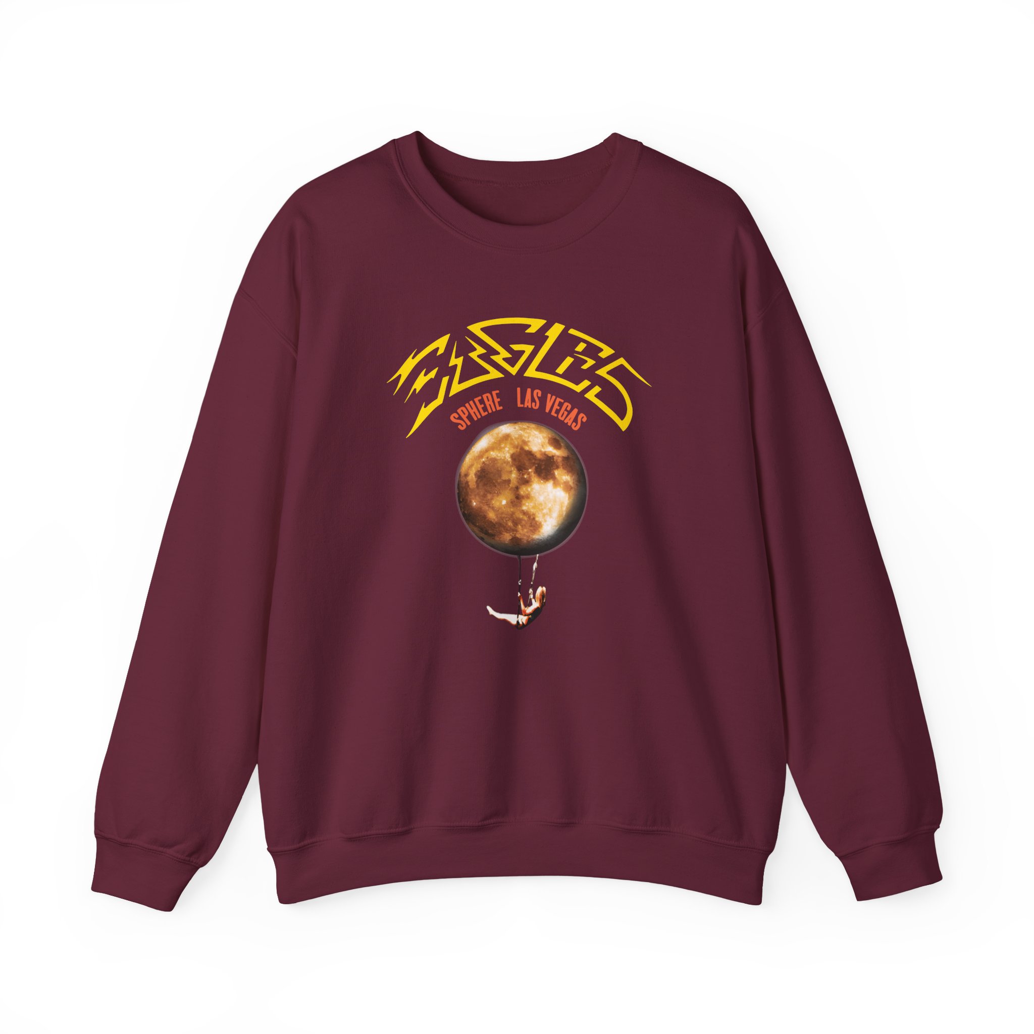 The Eagles Sphere Moon Trapeze Unisex Heavy Blend™ Crewneck Sweatshirt - Image 3