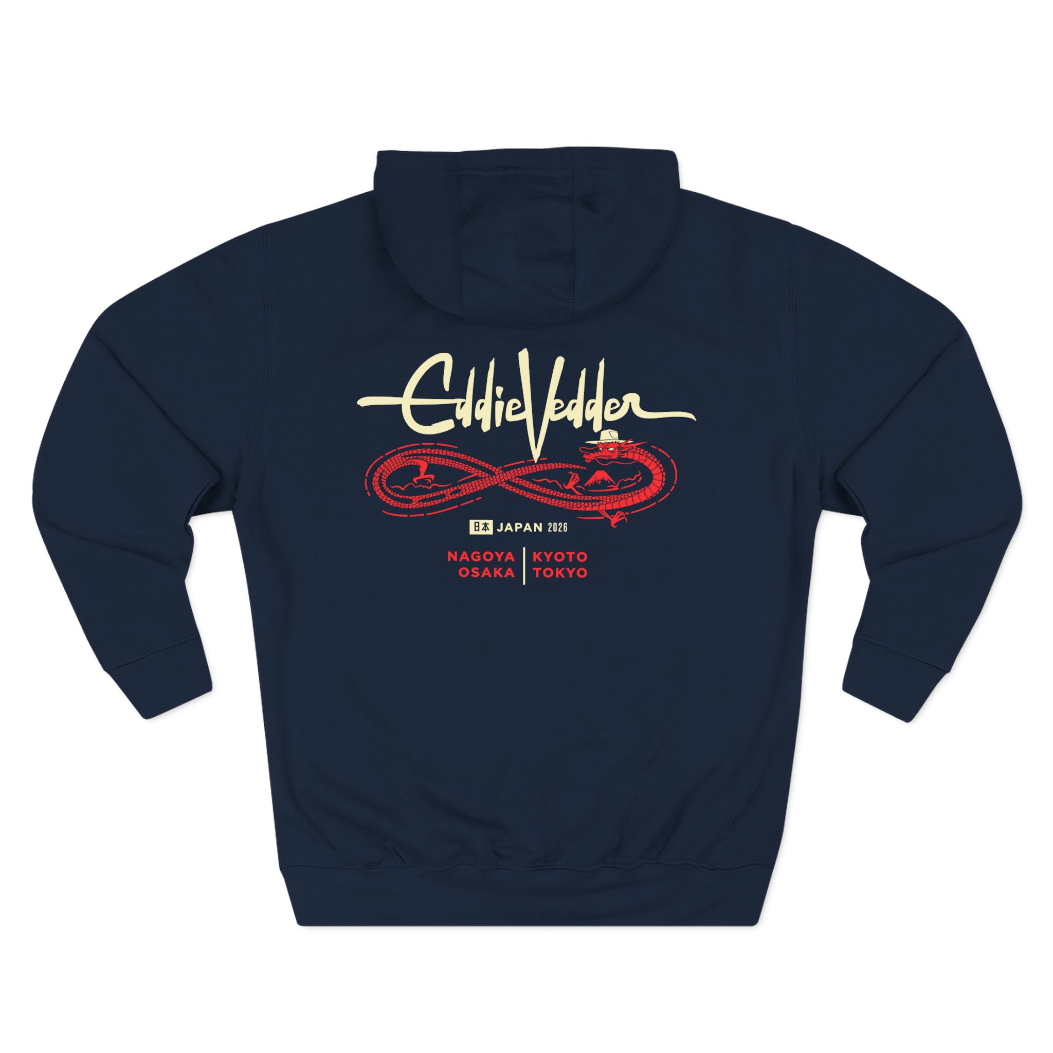 Eddie Vedder Figure 8 Dragon Three-Panel Fleece Hoodie - Image 8