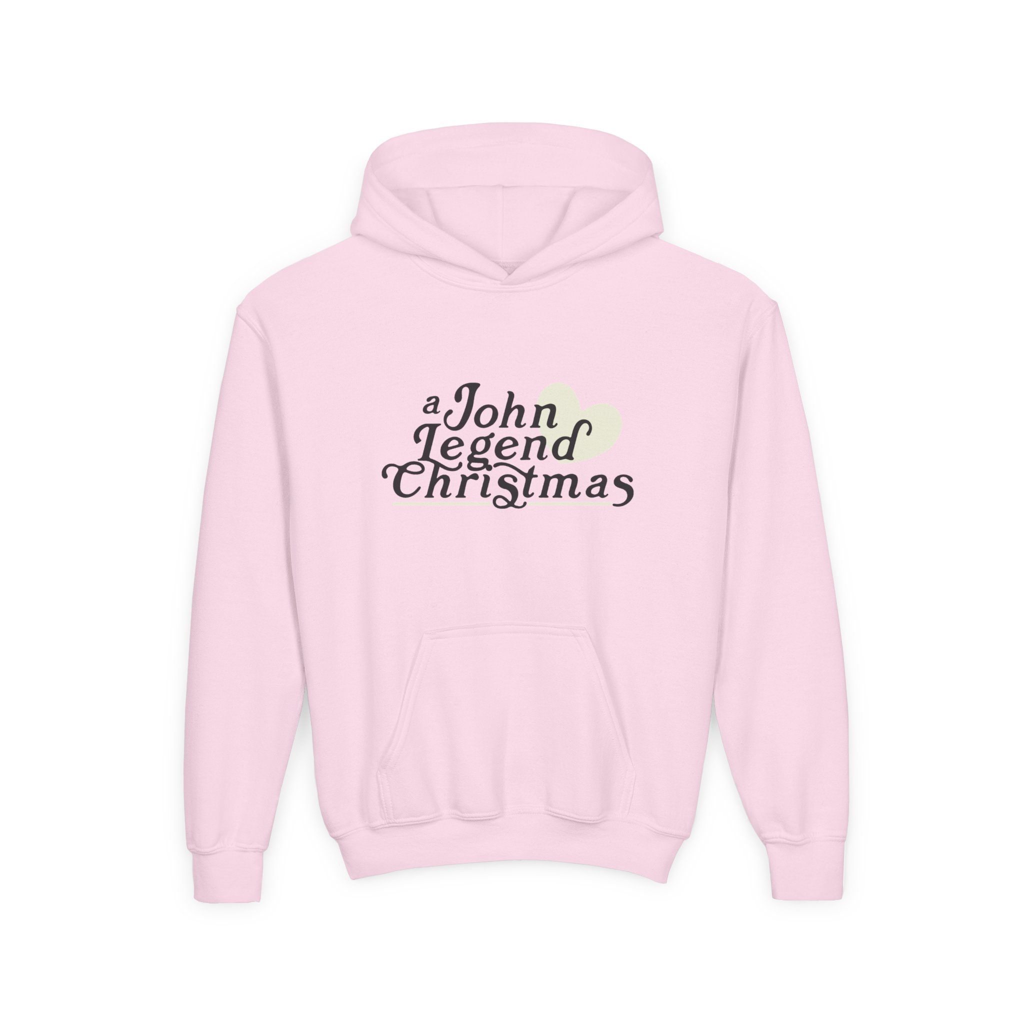 John Legend Christmas Youth Heavy Blend Hooded Sweatshirt - Image 19
