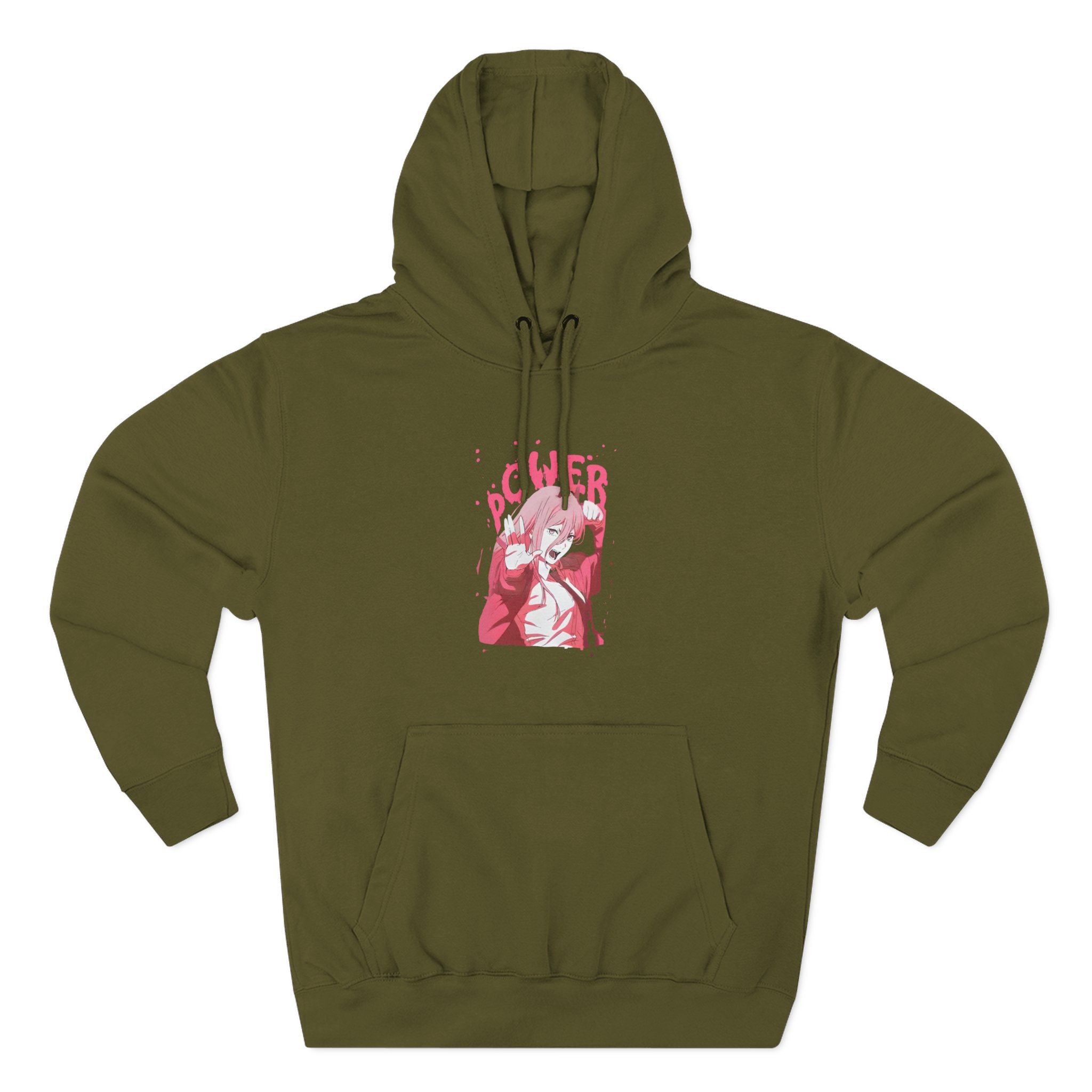 Chainsaw Man Power Splatter Three-panel Fleece Hoodie - Image 5